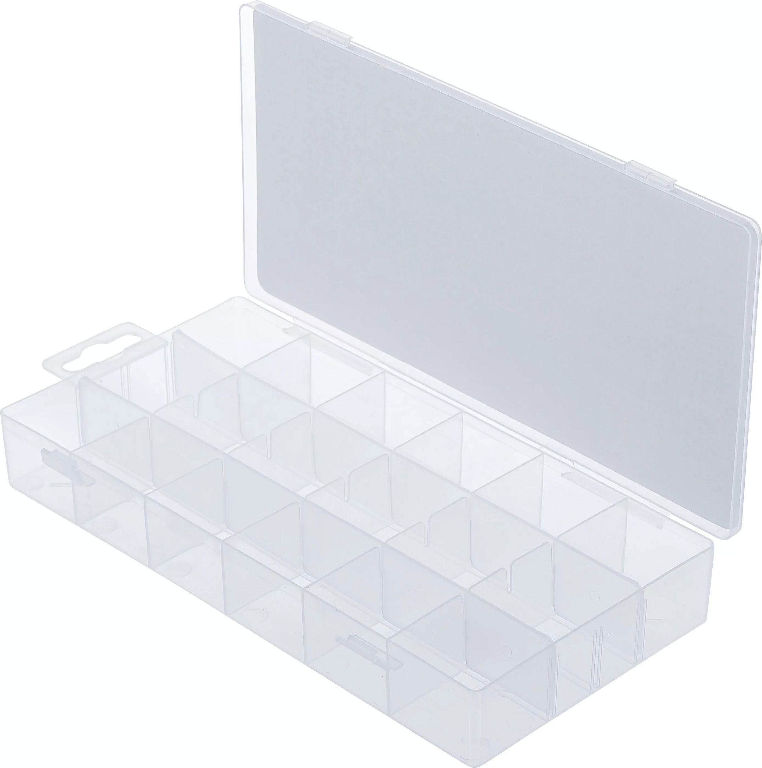 BGS Technic 9-8100 kis szortimenter tárolódoboz, 210 x 110 x 30 mm, 18 rekesz termék fő termékképe