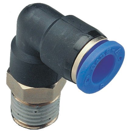 Rectus PL 04-01C mini könyök csatlakozó, 4mm x 1/8' termék fő termékképe