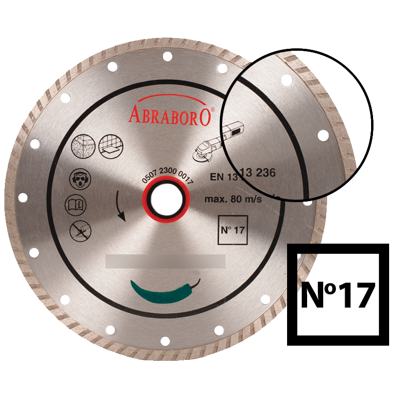 Abraboro 125 x 22.23 mm No.17 turbo gyémánttárcsa termék fő termékképe
