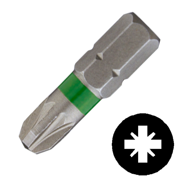 Abraboro PZ 2 x 25 mm Pozidrive POWER bit, 2 db/csomag termék fő termékképe