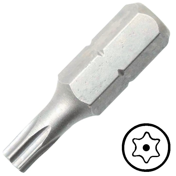 KENNEDY TX30 furatos Torx csavarbehajtó bit 1/4" hatszög illesztéssel, 25 mm termék fő termékképe