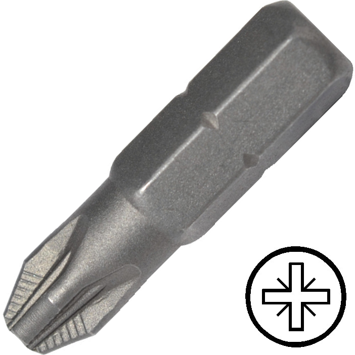 KENNEDY No.3 Pozidriv ACR II bordázott keresztpontos csavarbehajtó bit 1/4" hatszög illesztéssel, 25 mm termék fő termékképe