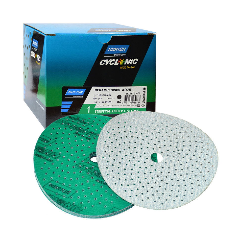 Norton Cyclonic Multi-Air A975 csiszolókorong Ø150 Zöld termék fő termékképe