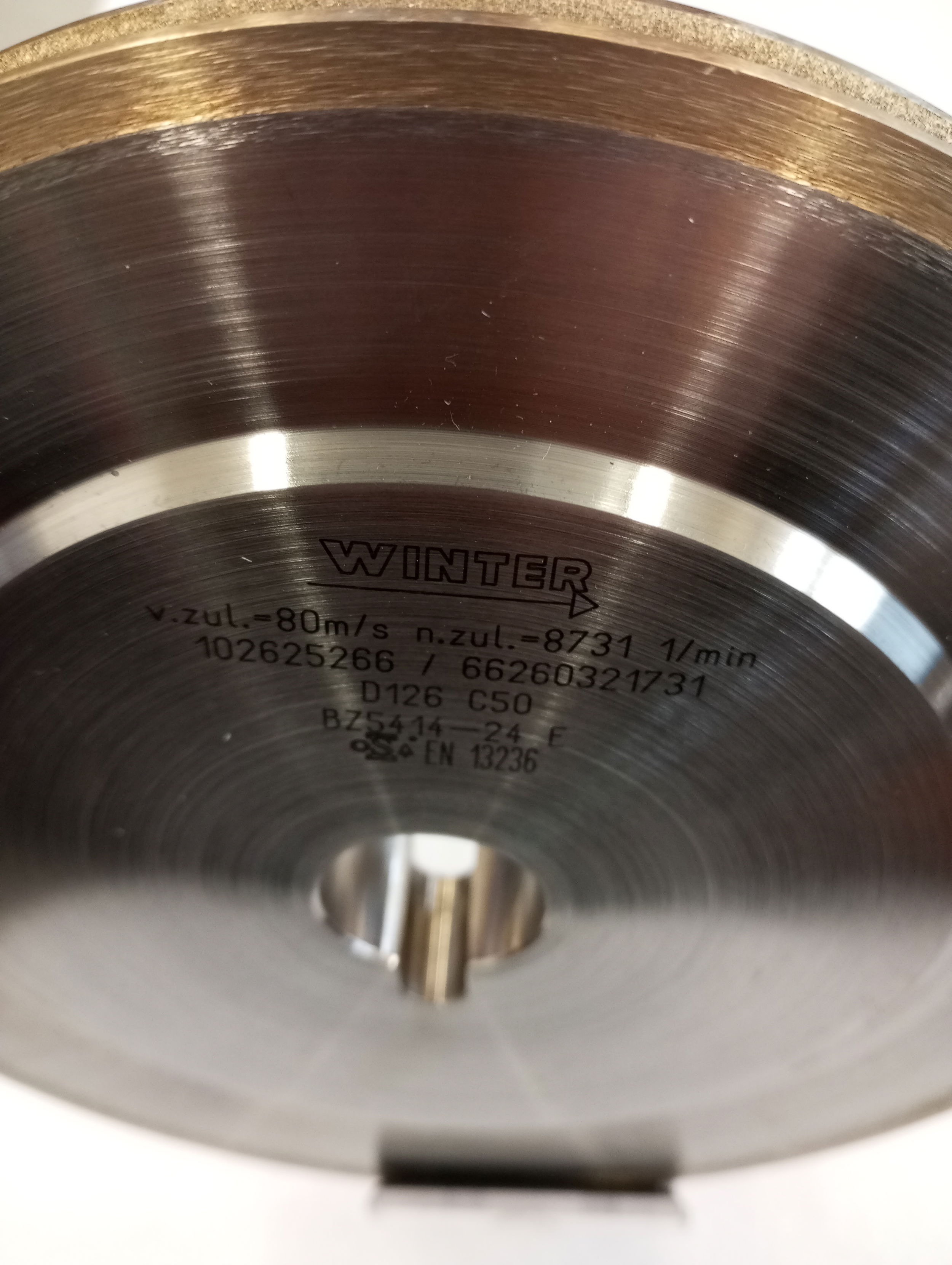 Norton Gyémánt köszörűkorong 14FF6Y Ø175x8x5 mm ASD126 BZ 5414 termék fő termékképe