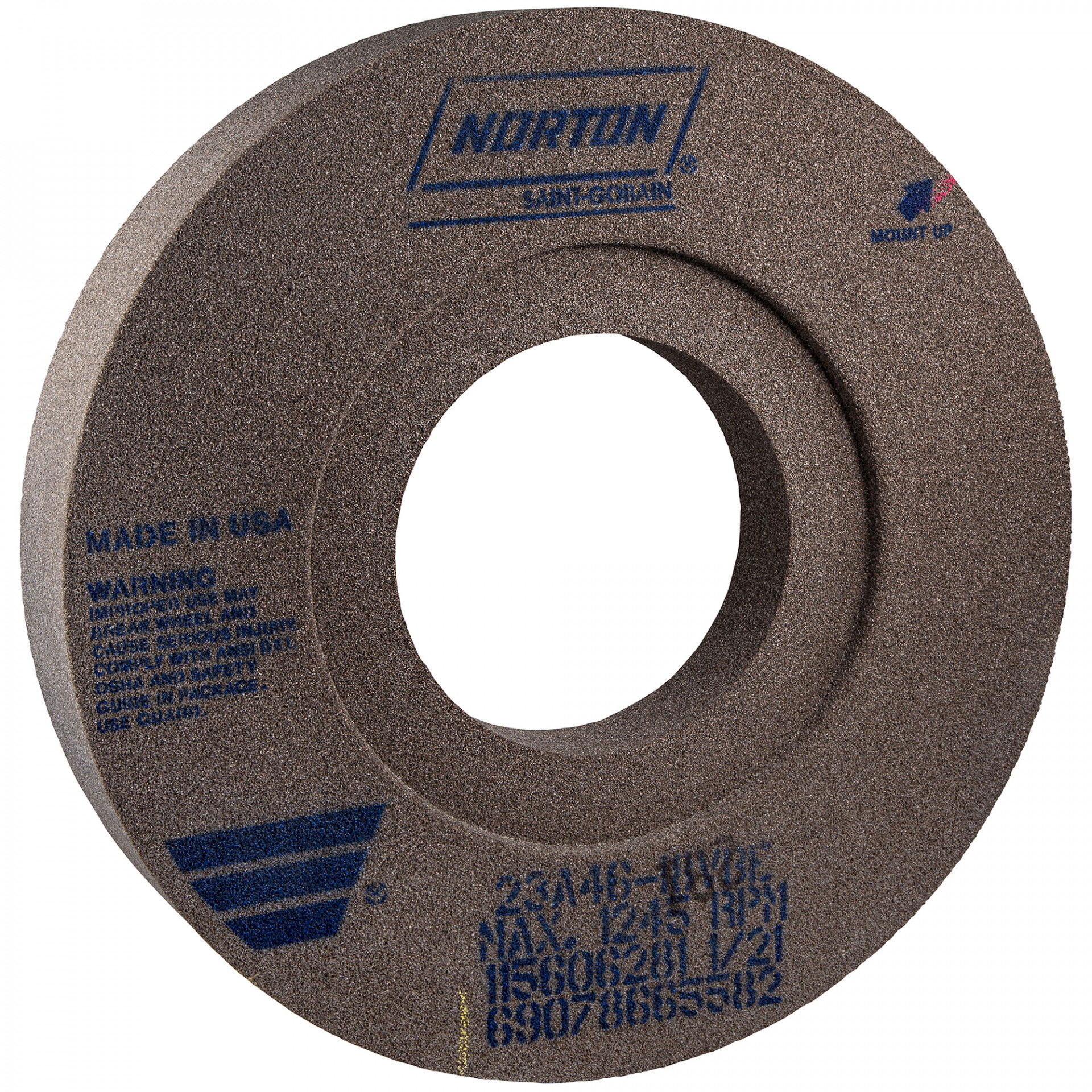 Norton Kétoldalt süllyesztett köszörűkorong Ø406x100x152 mm 19A 80 J VS termék fő termékképe