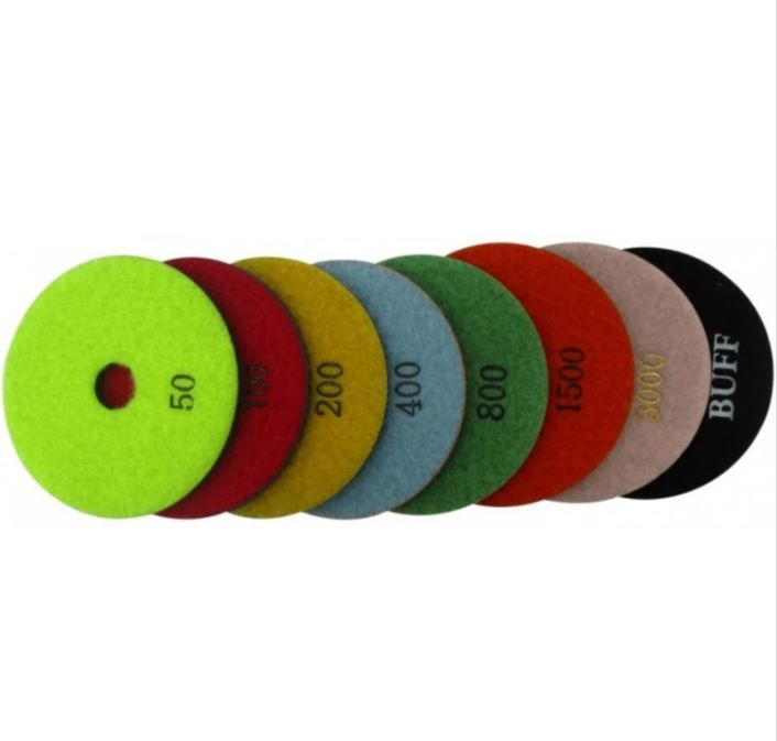 Corax Pro 23007 Gyémánt polírozó korong, nedves Ø125 mm 8 db-os készlet termék fő termékképe