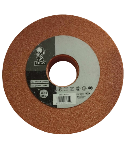 Atlas Egyenes köszörűkorong Ø125x20x32 mm 1A 60 M VR termék fő termékképe