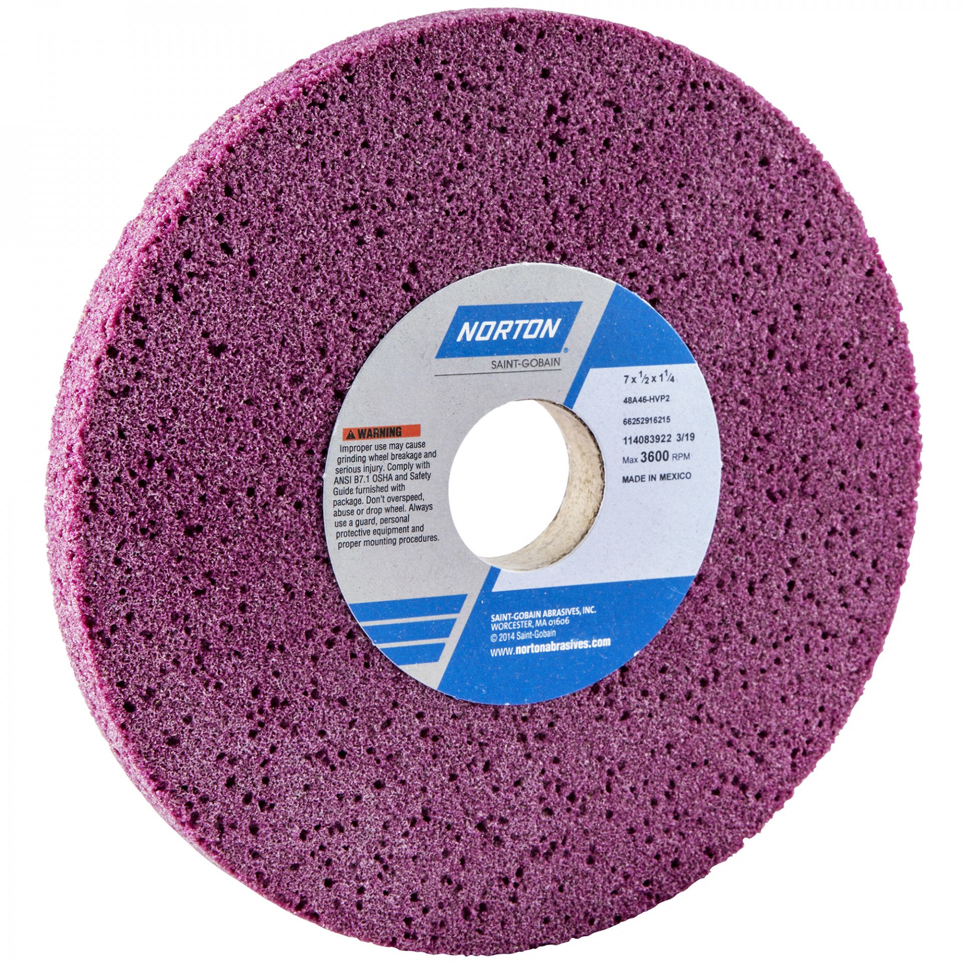 Norton Egyenes köszörűkorong Ø200x20x32 mm 86A 54 H12 VXP, 6 db/csomag termék fő termékképe