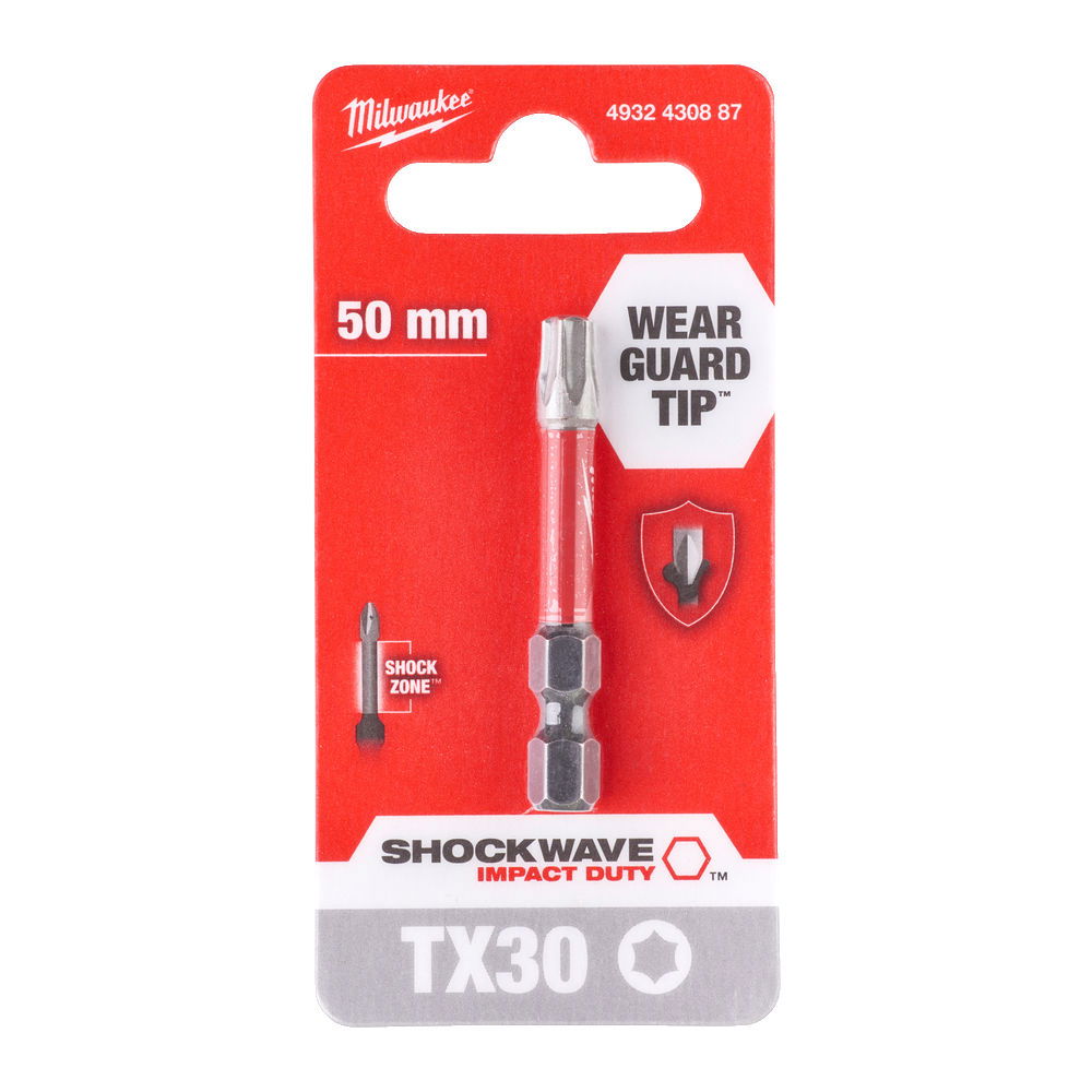 Milwaukee Shockwave Impact Duty™ csavarozó bit TX 30 50 mm termék fő termékképe