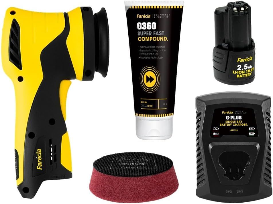 Farécla G Plus Rotary Mini polírozógép indulókészlettel termék fő termékképe