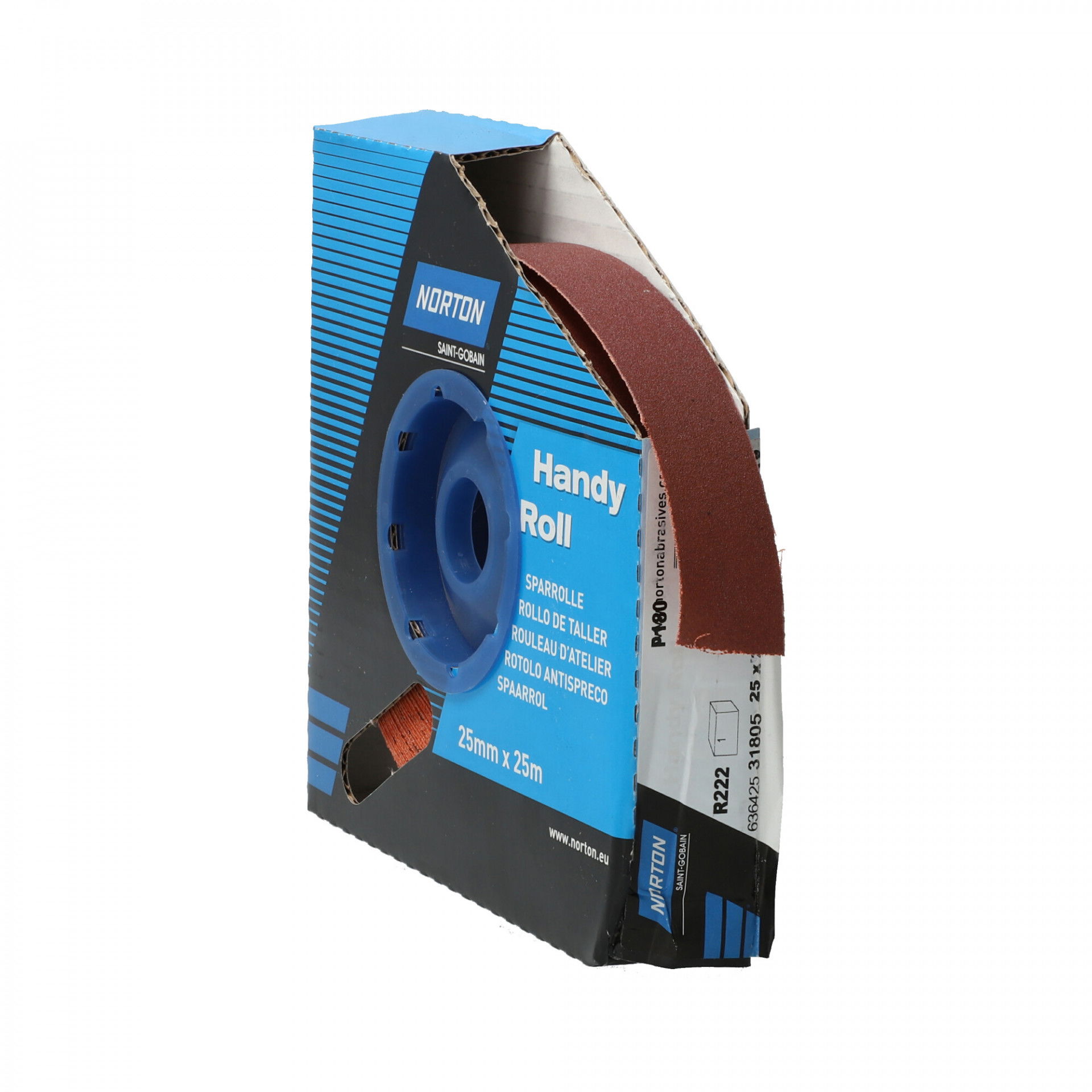 Norton R222 csiszolóvászon műhelytekercs 25mmx25m P180 termék fő termékképe