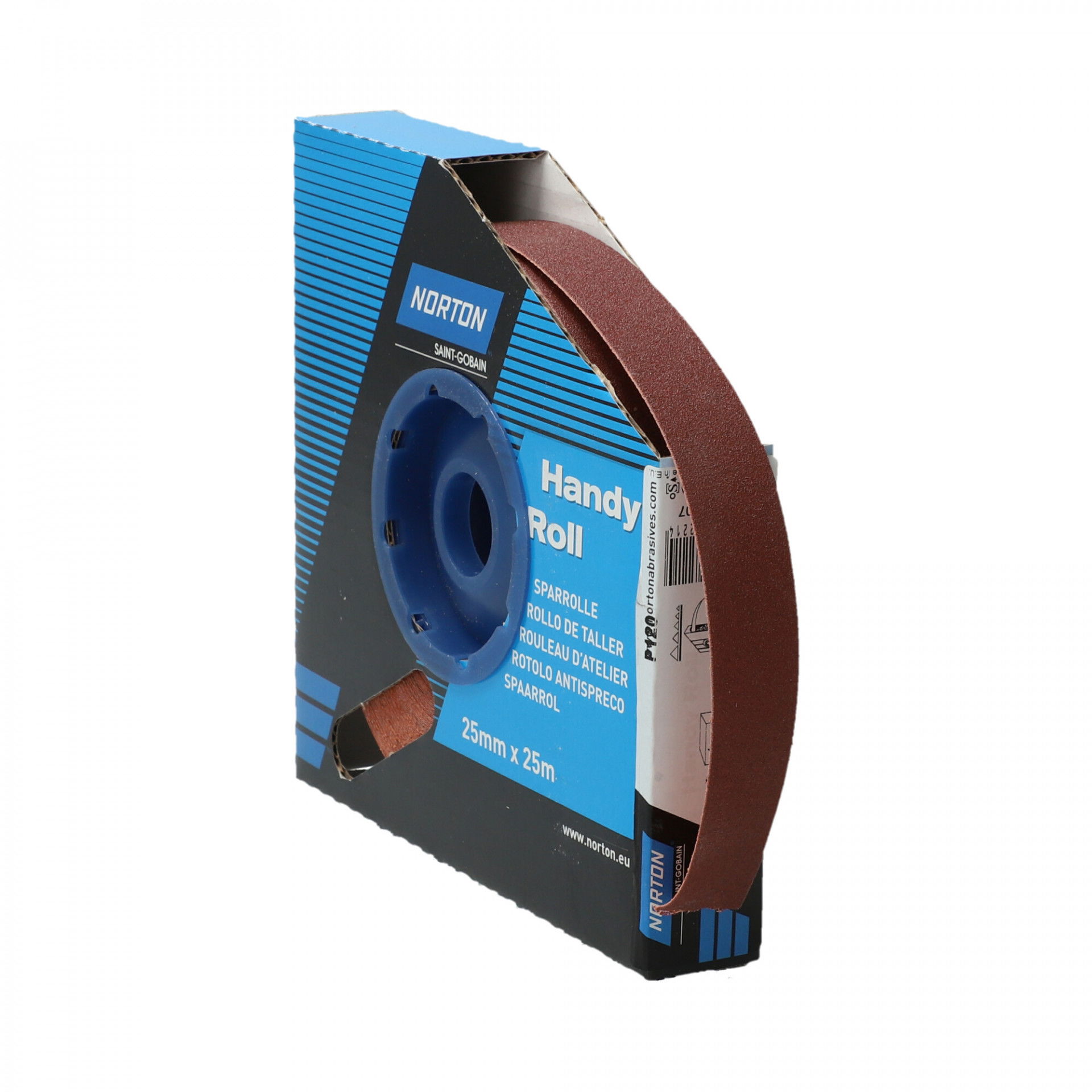 Norton R222 csiszolóvászon műhelytekercs 25mmx25m P120 termék fő termékképe