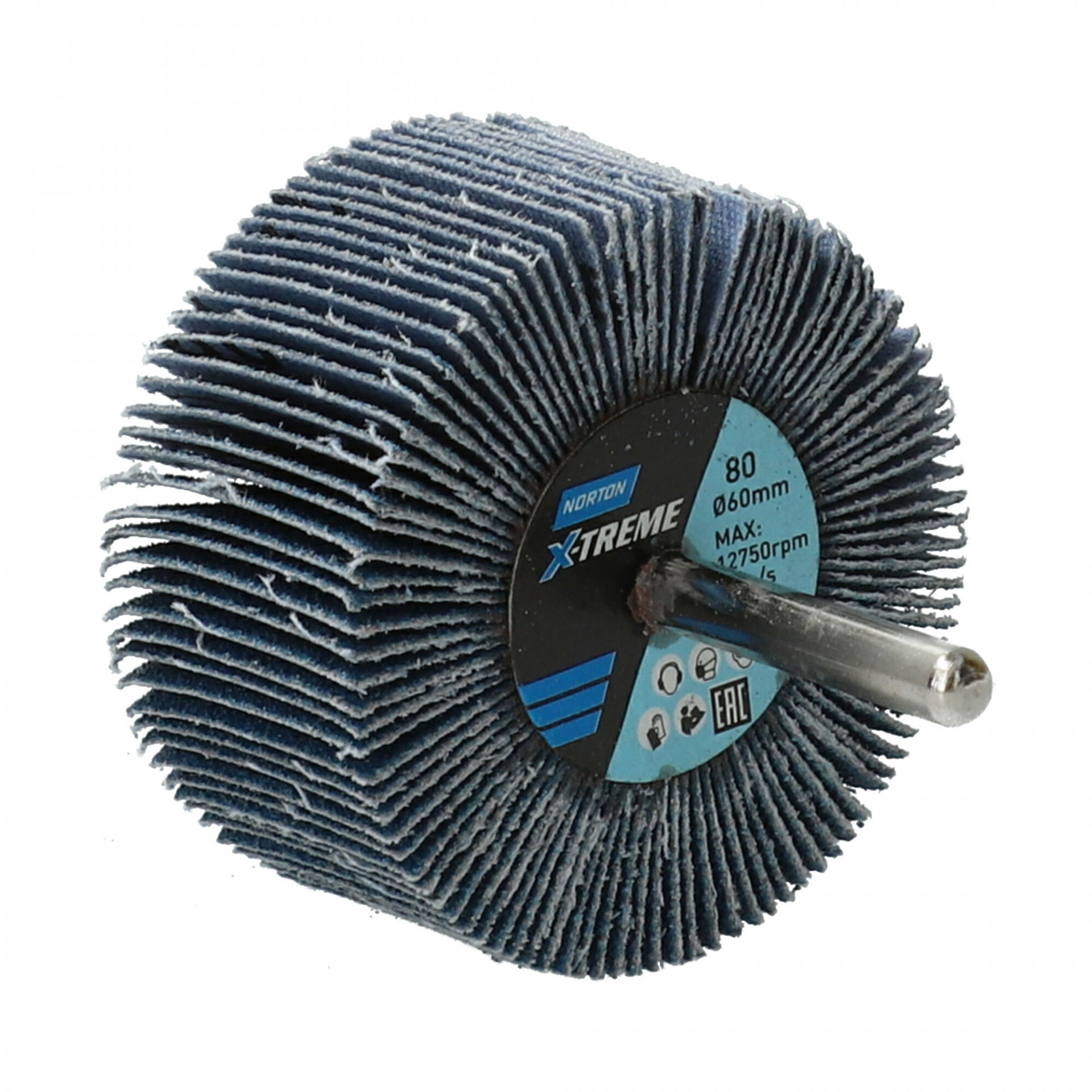 Norton X-Treme R822 csapos lamellás csiszolókorong Ø60x30x6mm P80, 10 db/csomag termék fő termékképe