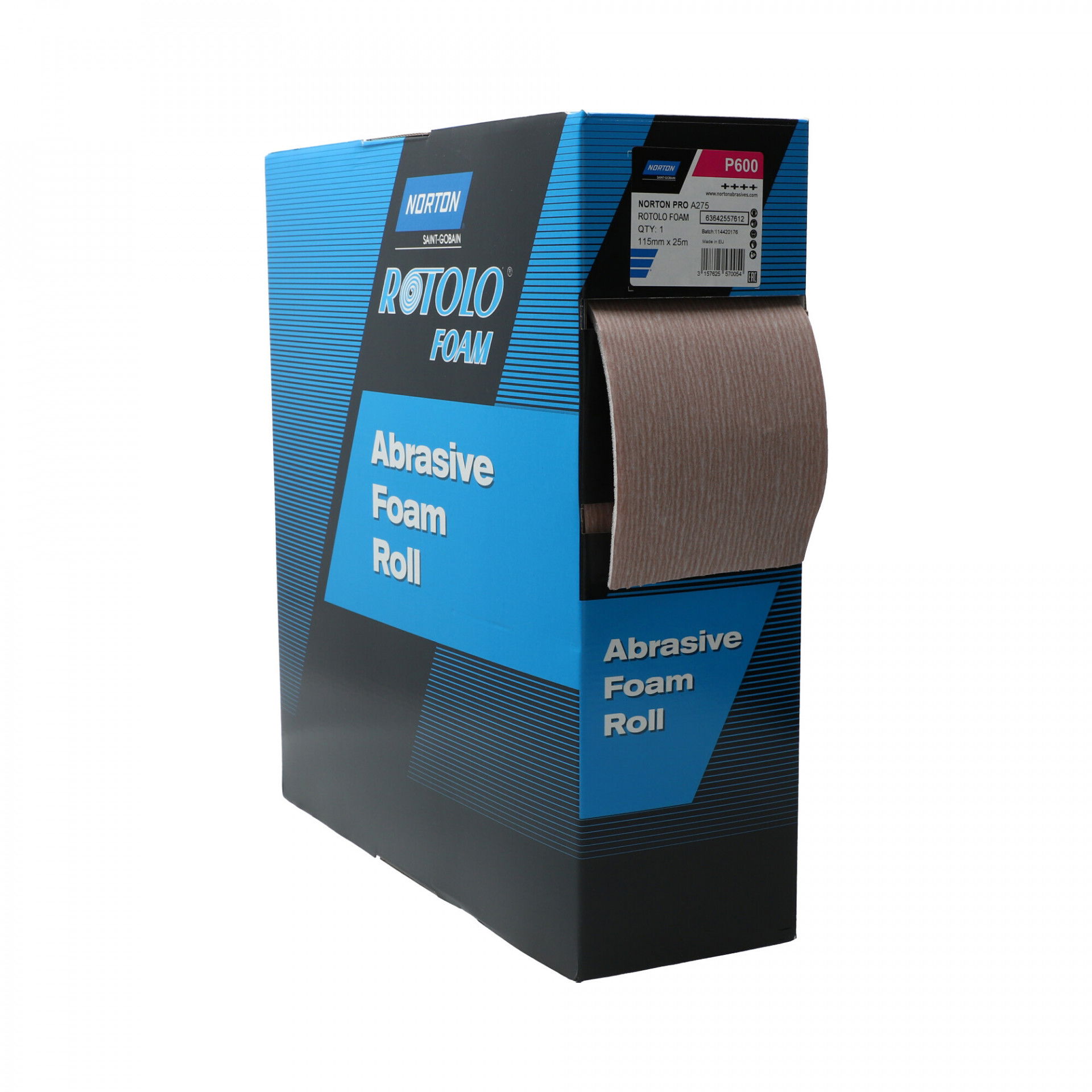 Norton Rotolo Foam PRO A275 csiszolótekercs 115mmx25m P600, 2 db/csomag termék fő termékképe