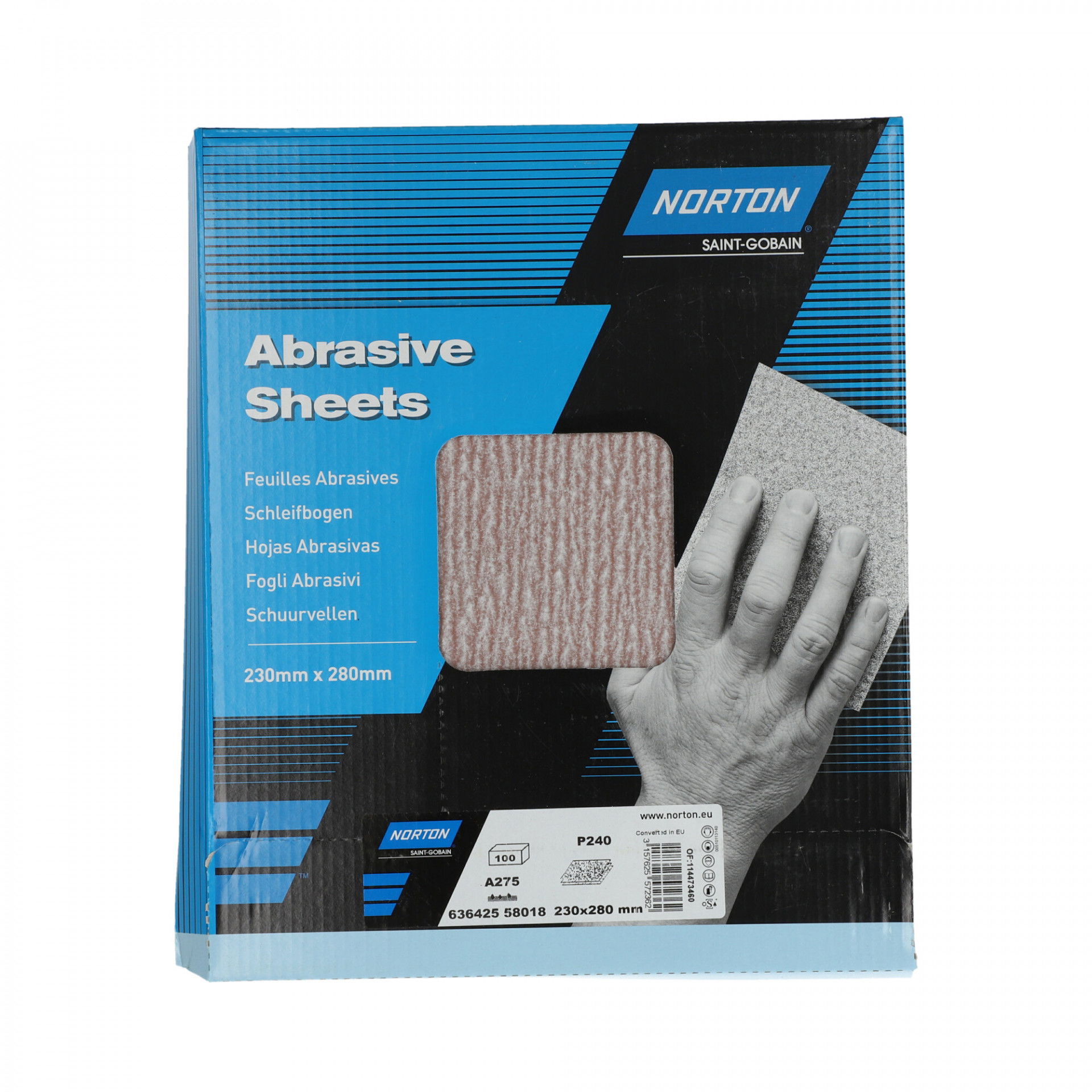 Norton Pro A275 No-Fil® csiszolópapír 230x280mm P240 termék fő termékképe
