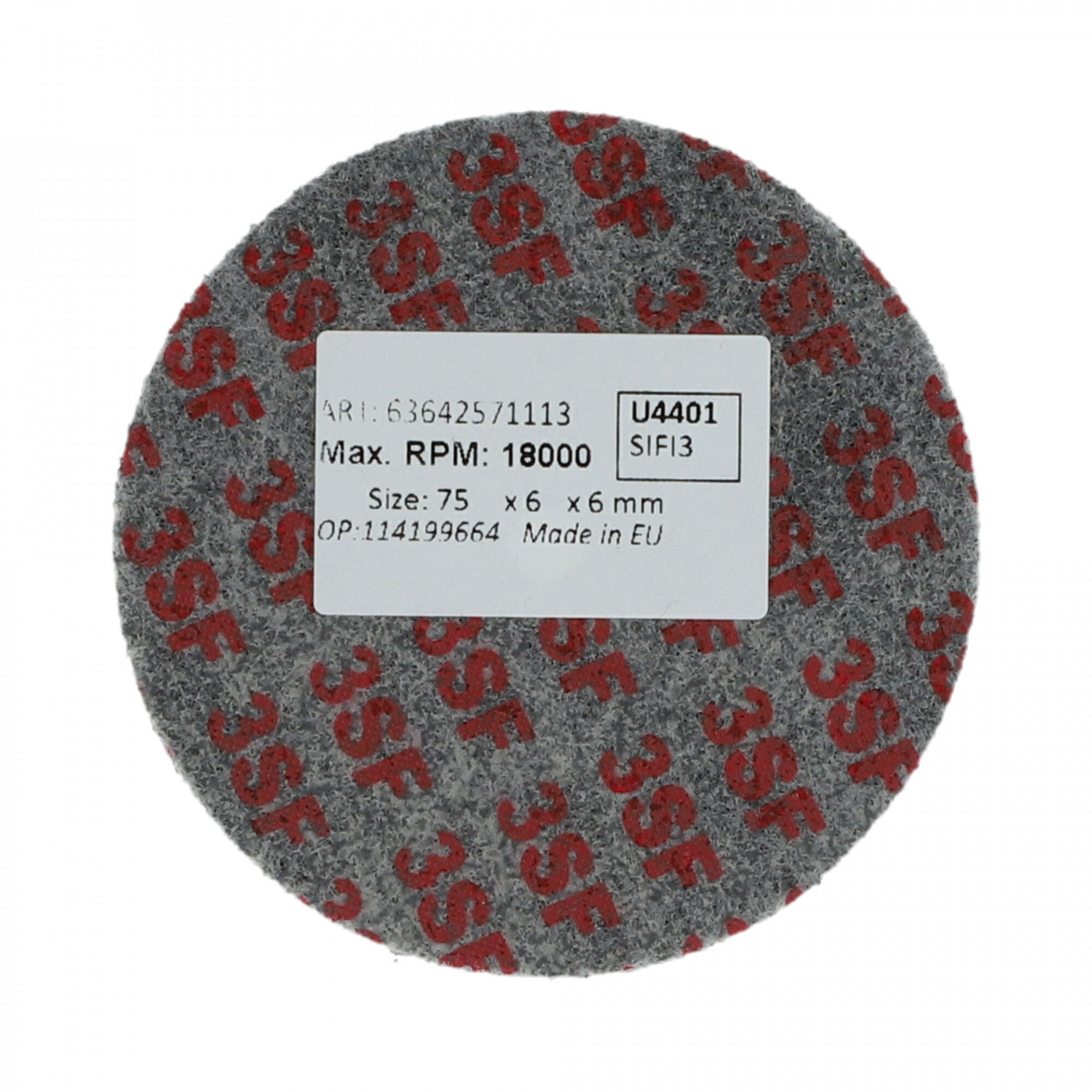 Norton Rapid Blend Nex furatos tisztítótárcsa Ø75x6x6 mm 3SF, 10 db/csomag termék fő termékképe