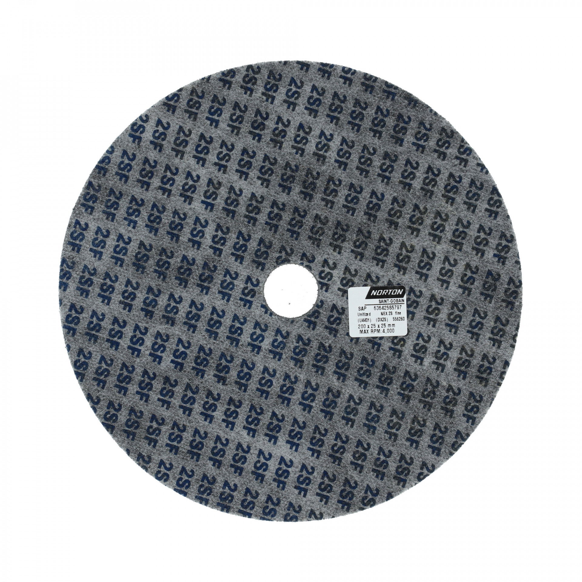 Norton Rapid Blend Nex furatos tisztítótárcsa Ø200x25x25 mm 2SF, 5 db/csomag termék fő termékképe