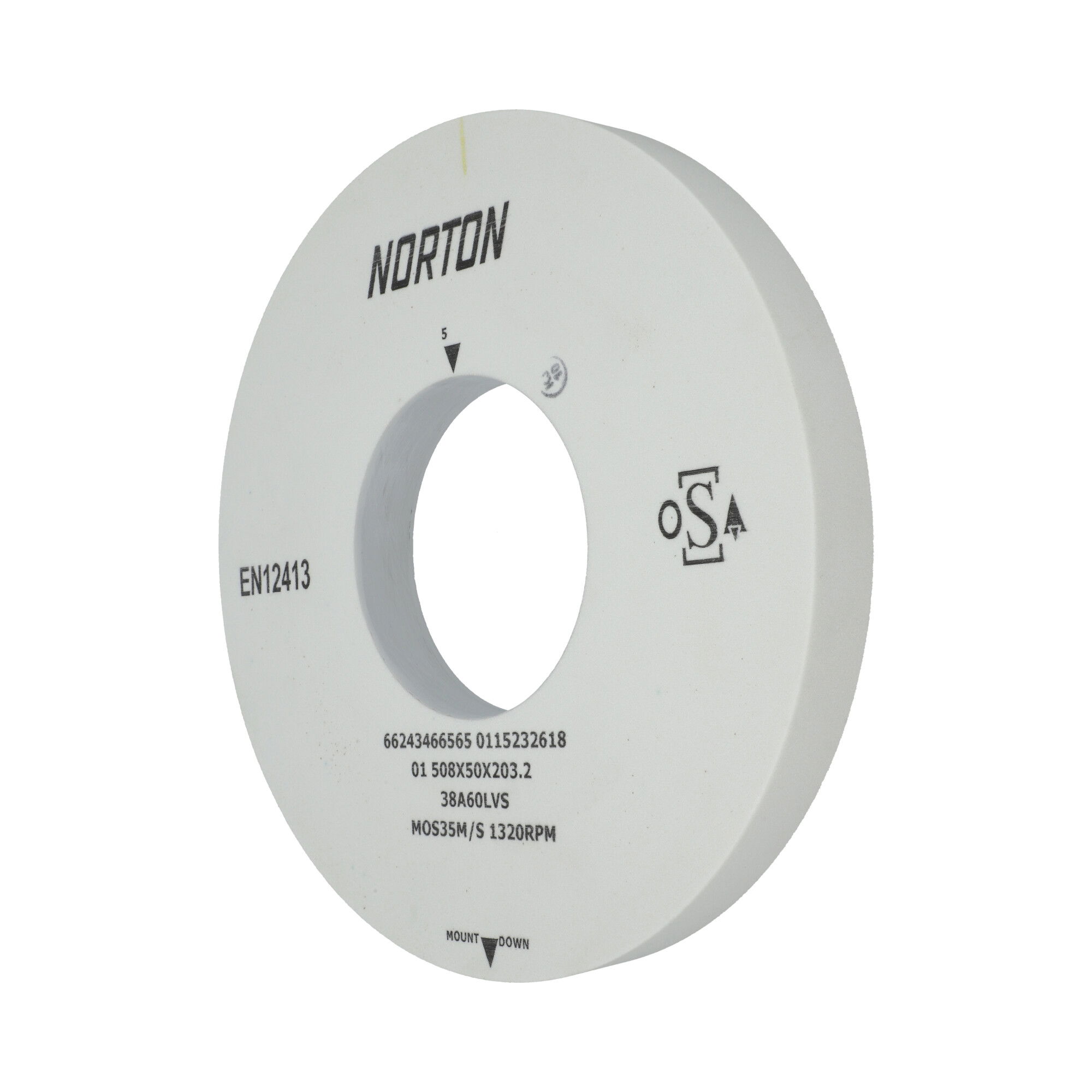 Norton Egyenes köszörűkorong Ø508x50x203,2 mm 38A 60 L VS termék fő termékképe