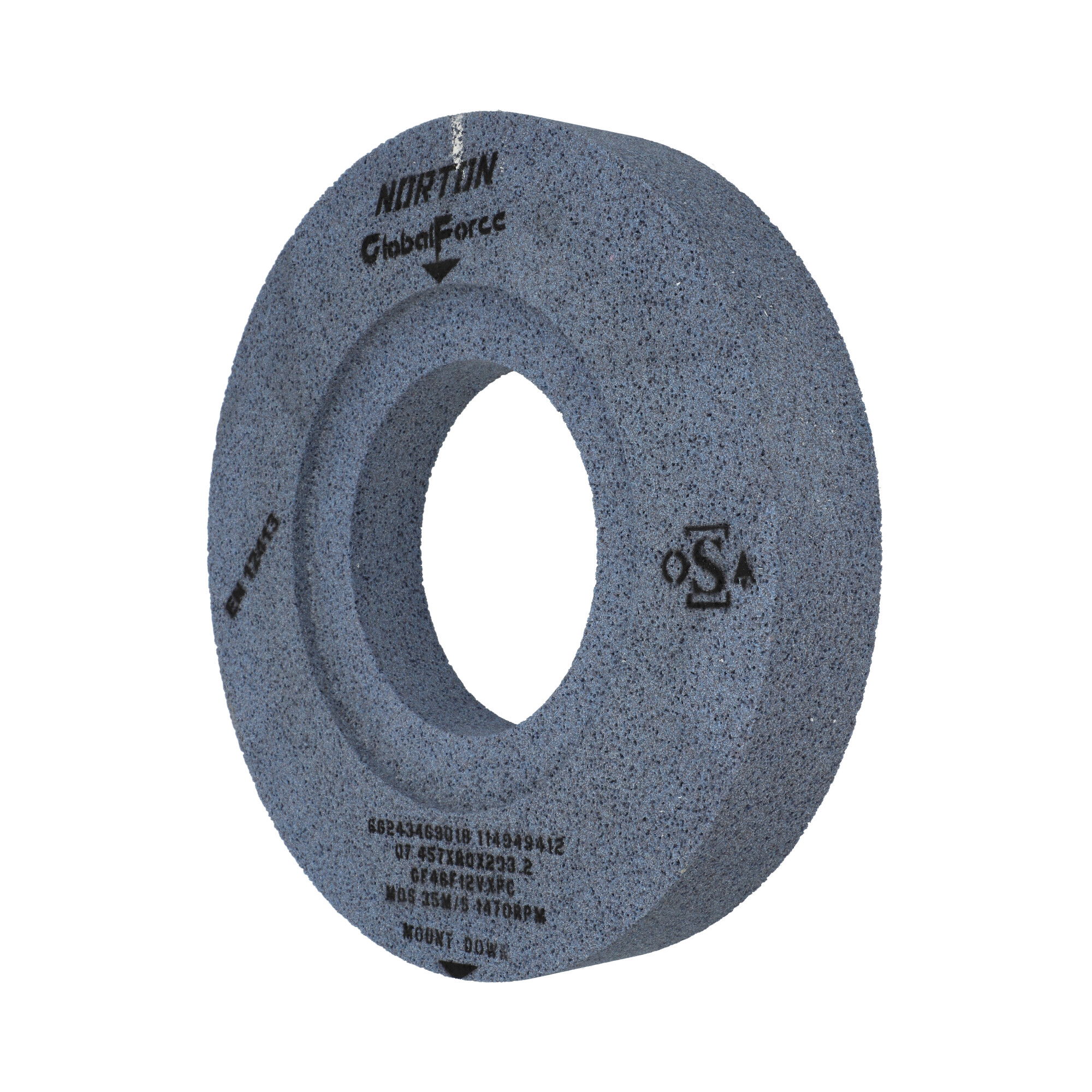 Norton Kétoldalt süllyesztett köszörűkorong  Ø457x80x203,2 mm GF 46 F12 VXP termék fő termékképe