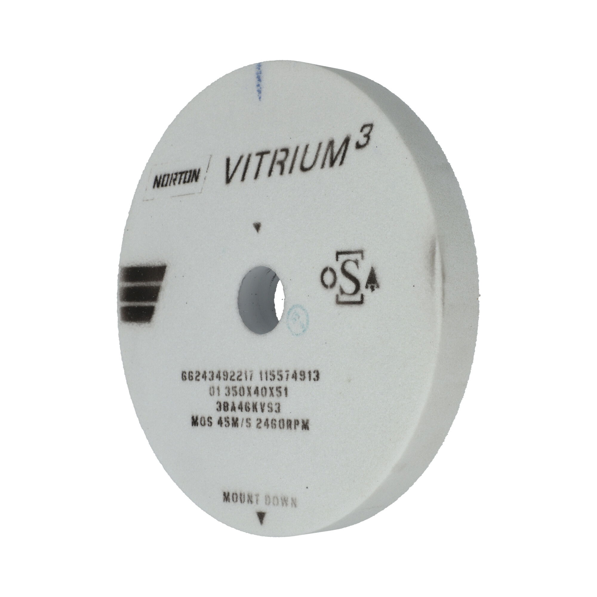 Norton Egyenes köszörűkorong Ø500x50x50,8 mm 38A 60 M VS termék fő termékképe