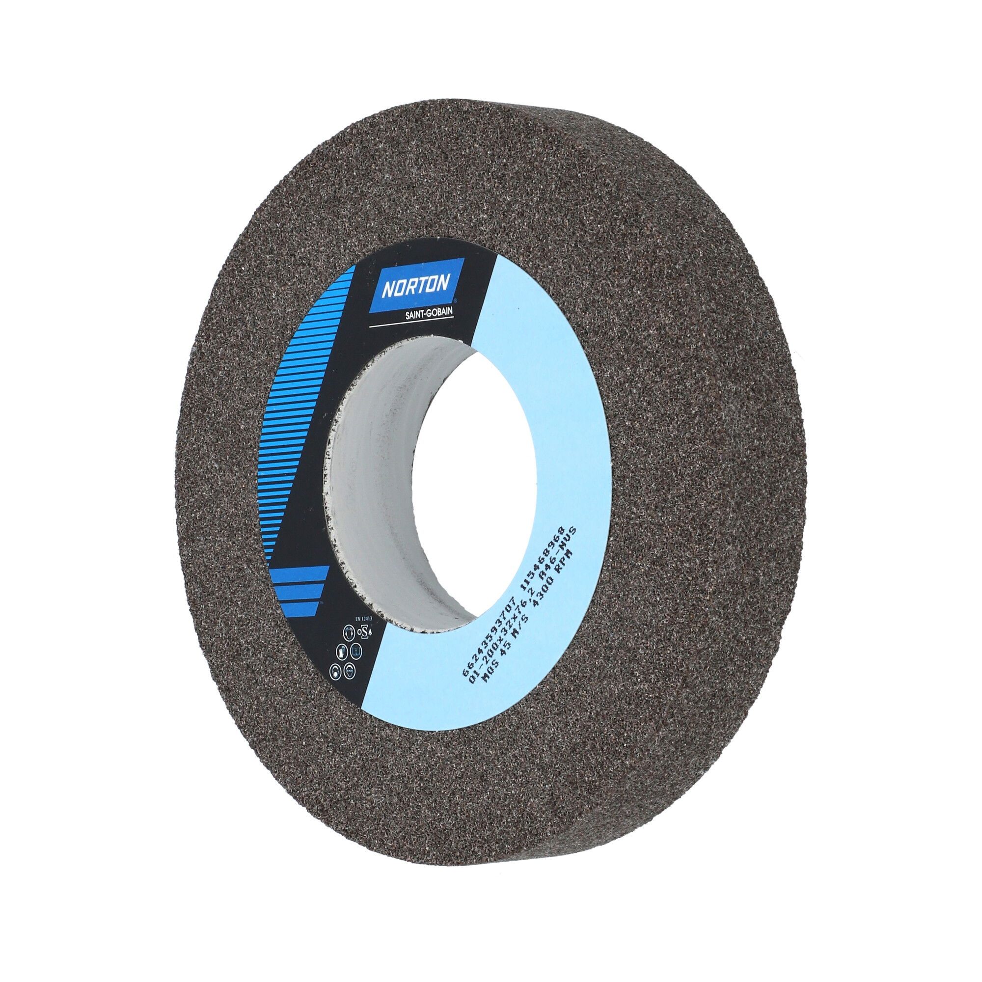 Norton Egyenes köszörűkorong Ø200x32x76,2 mm A 46 N VS termék fő termékképe