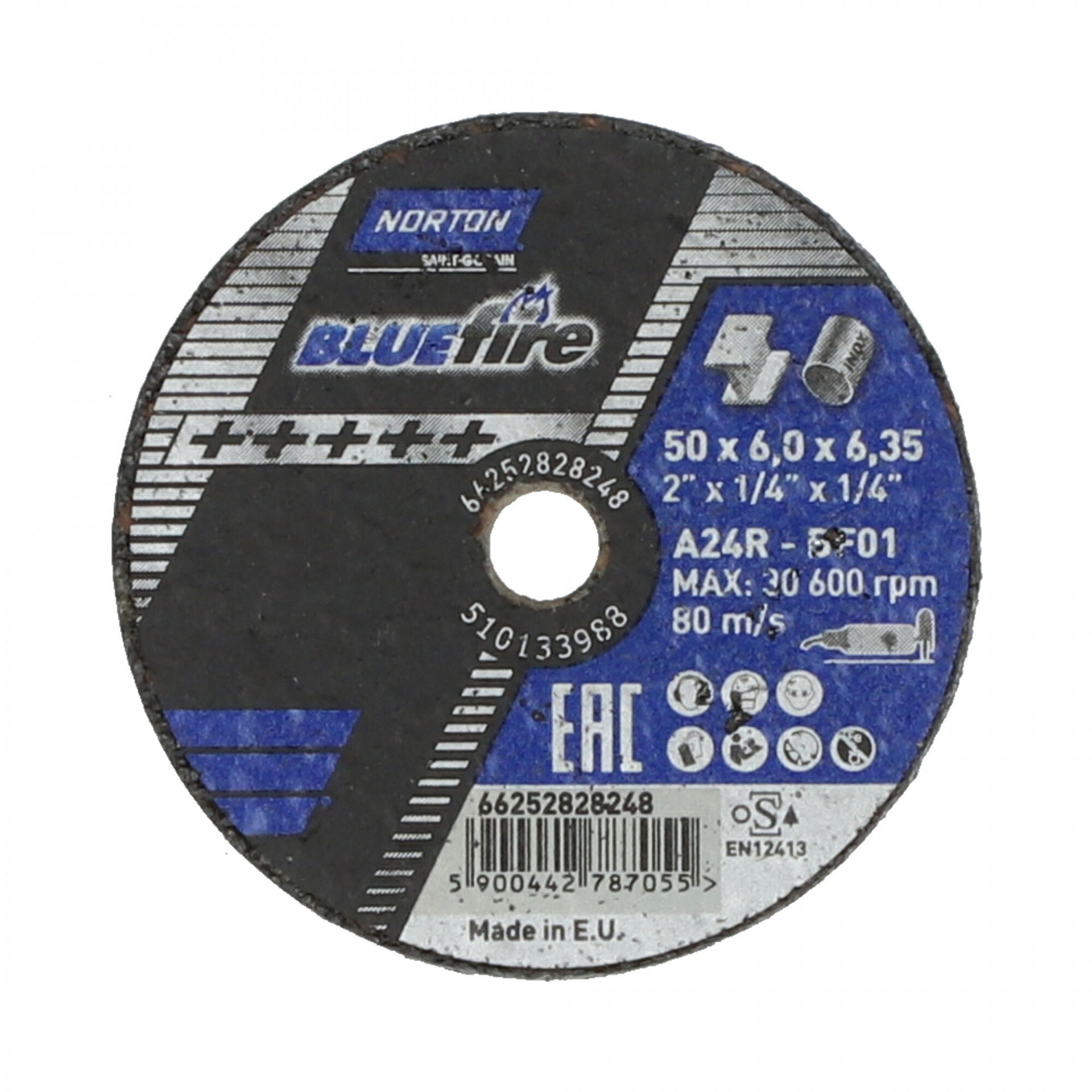 Norton Blue Fire tisztítókorong Ø50x6,0x6,35 mm, 10 db/csomag termék fő termékképe