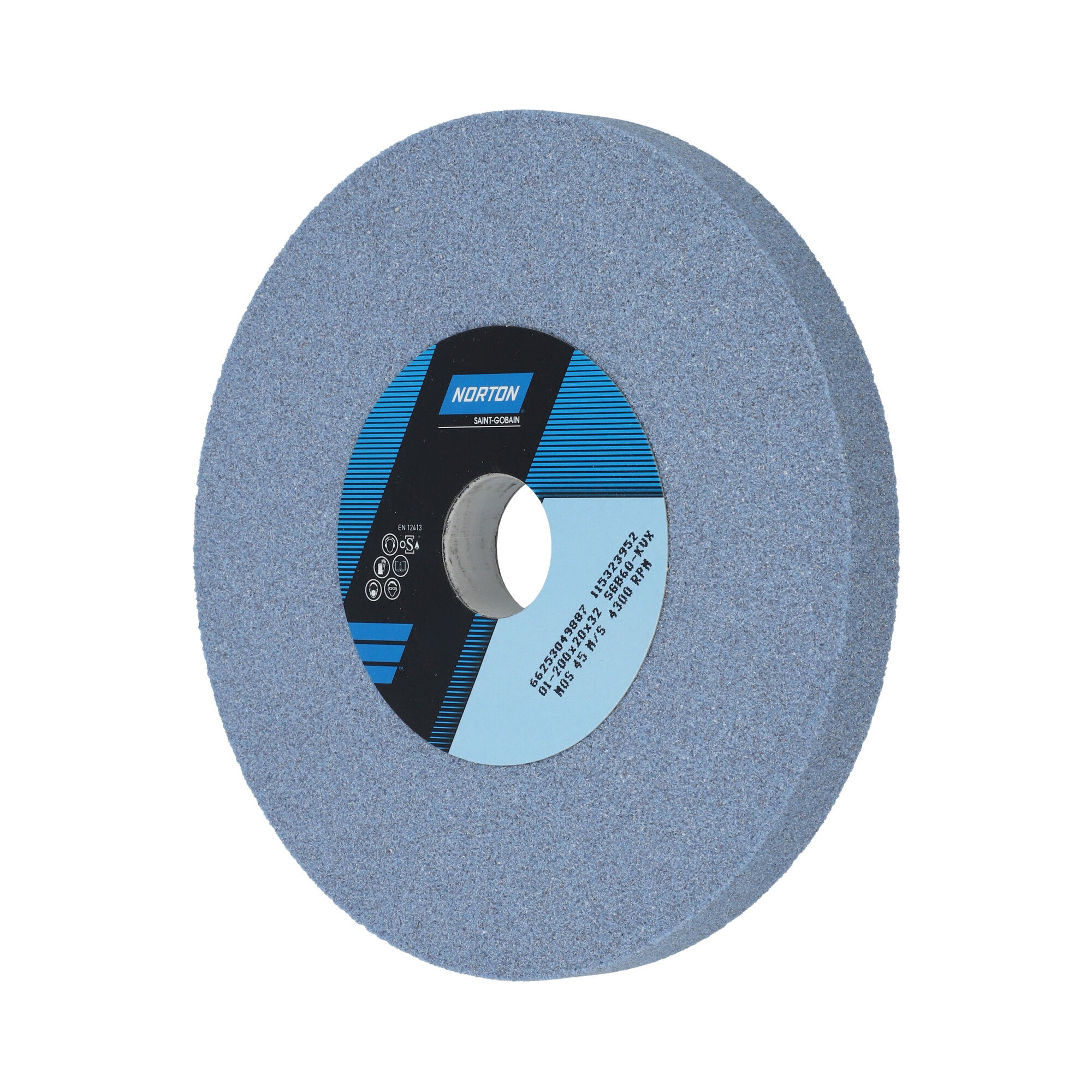 Norton Egyenes köszörűkorong Ø200x20x32 mm SGB 60 K VX, 5 db/csomag termék fő termékképe