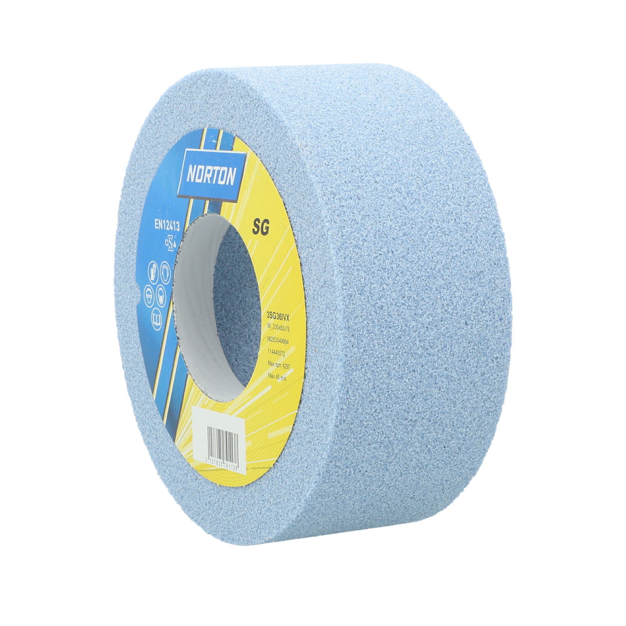 Norton Hengeres fazék alakú köszörűkorong Ø200x82x78 mm 3SG 36 I VX, 2 db/csomag termék fő termékképe