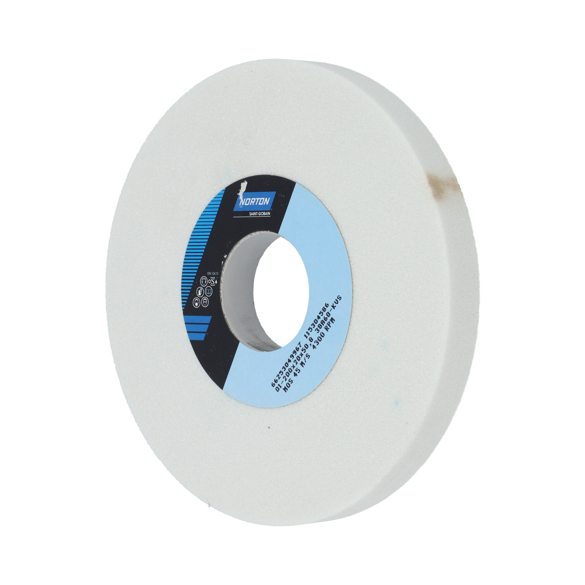 Norton Egyenes köszörűkorong Ø200x20x50,8 mm 38A 60 K VS termék fő termékképe