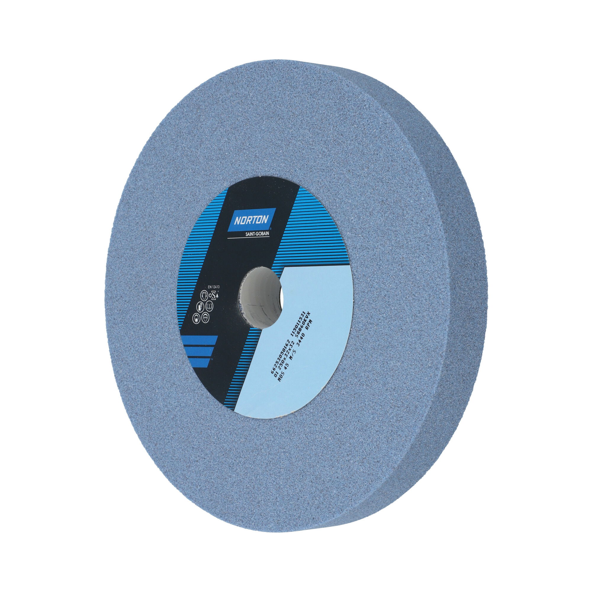 Norton Egyenes köszörűkorong Ø125x45x20 mm 3SG 60 K VX, 10 db/csomag termék fő termékképe