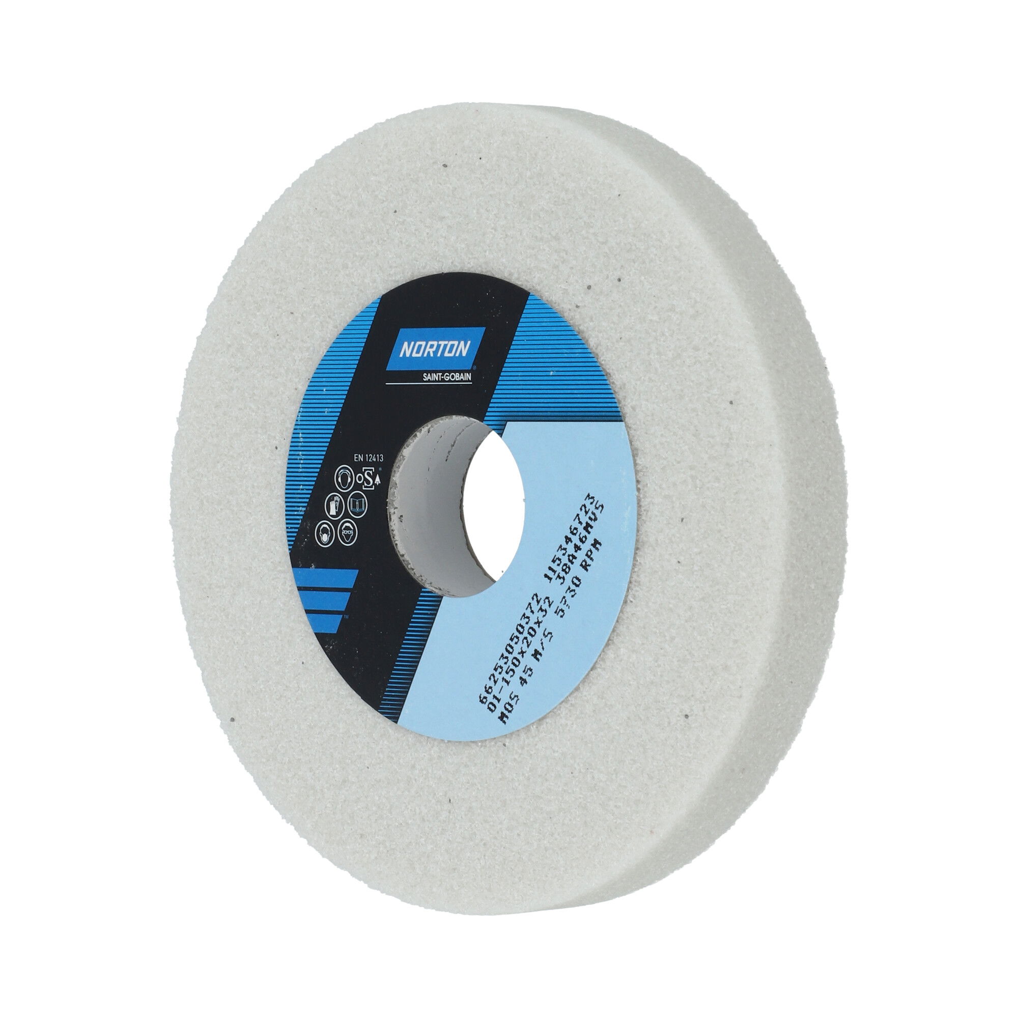 Norton Egyenes köszörűkorong Ø150x20x32 mm 38A 46 M VS termék fő termékképe