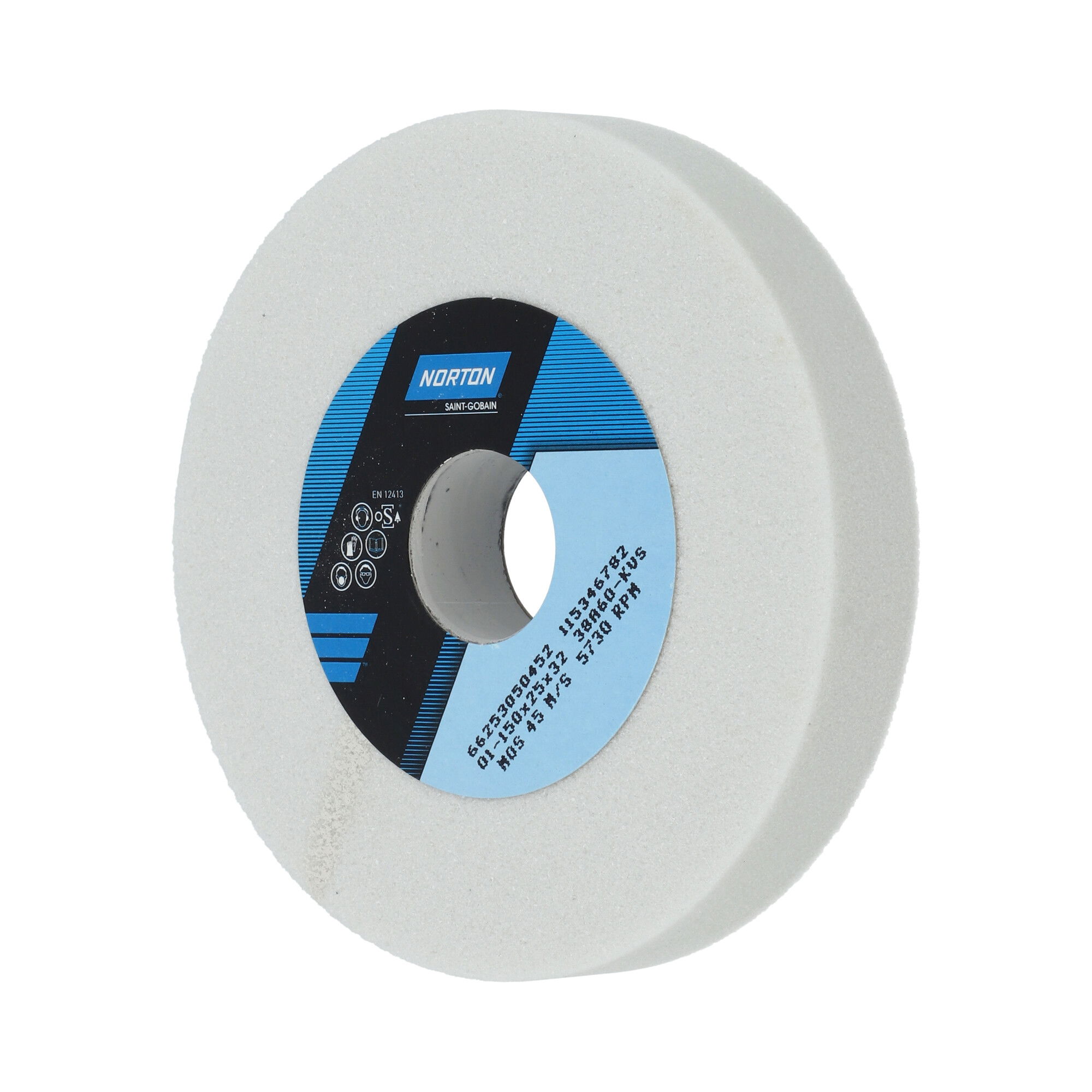 Norton Egyenes köszörűkorong Ø150x25x32 mm 38A 60 K VS, 6 db/csomag termék fő termékképe