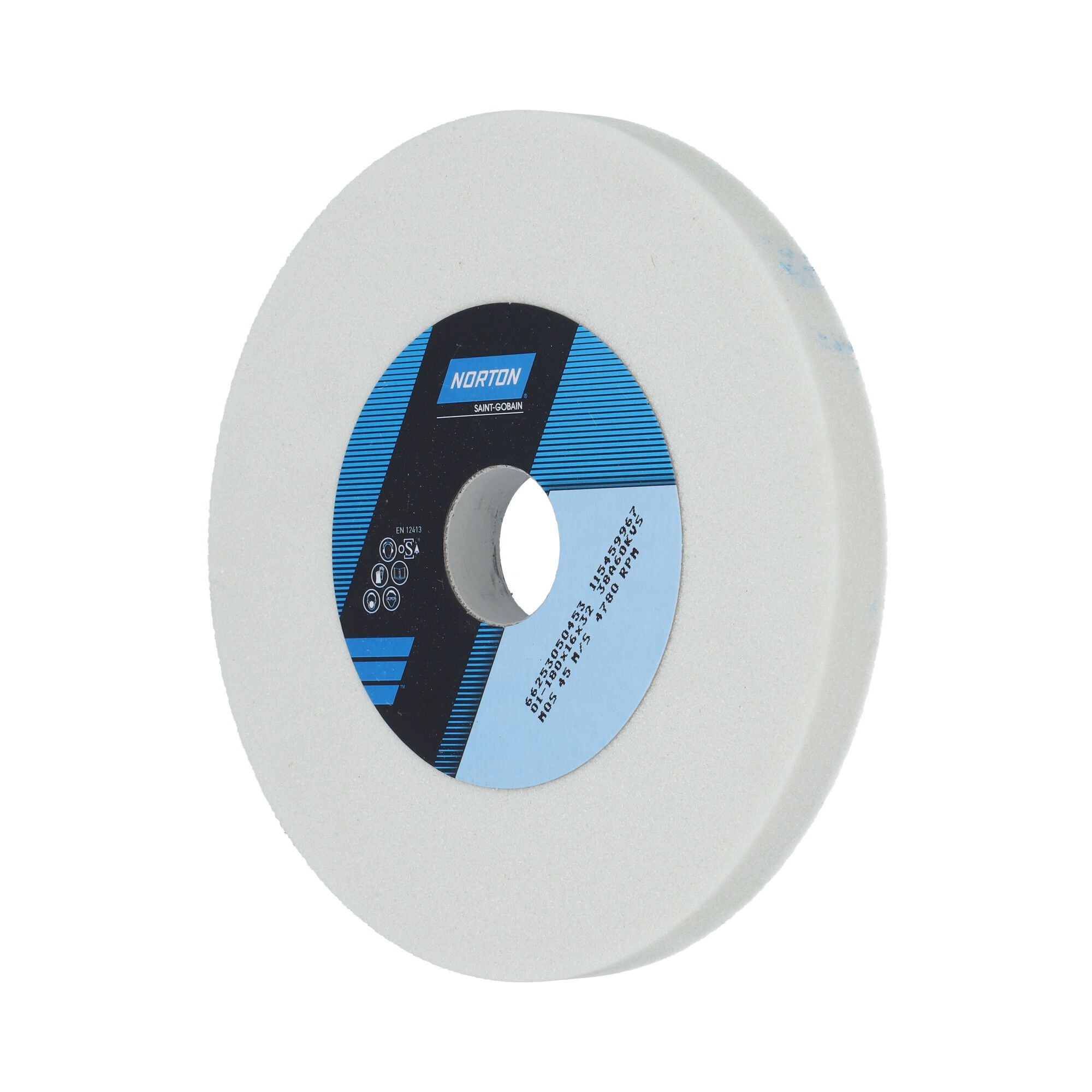 Norton Egyenes köszörűkorong Ø180x16x32 mm 38A 60 K VS termék fő termékképe