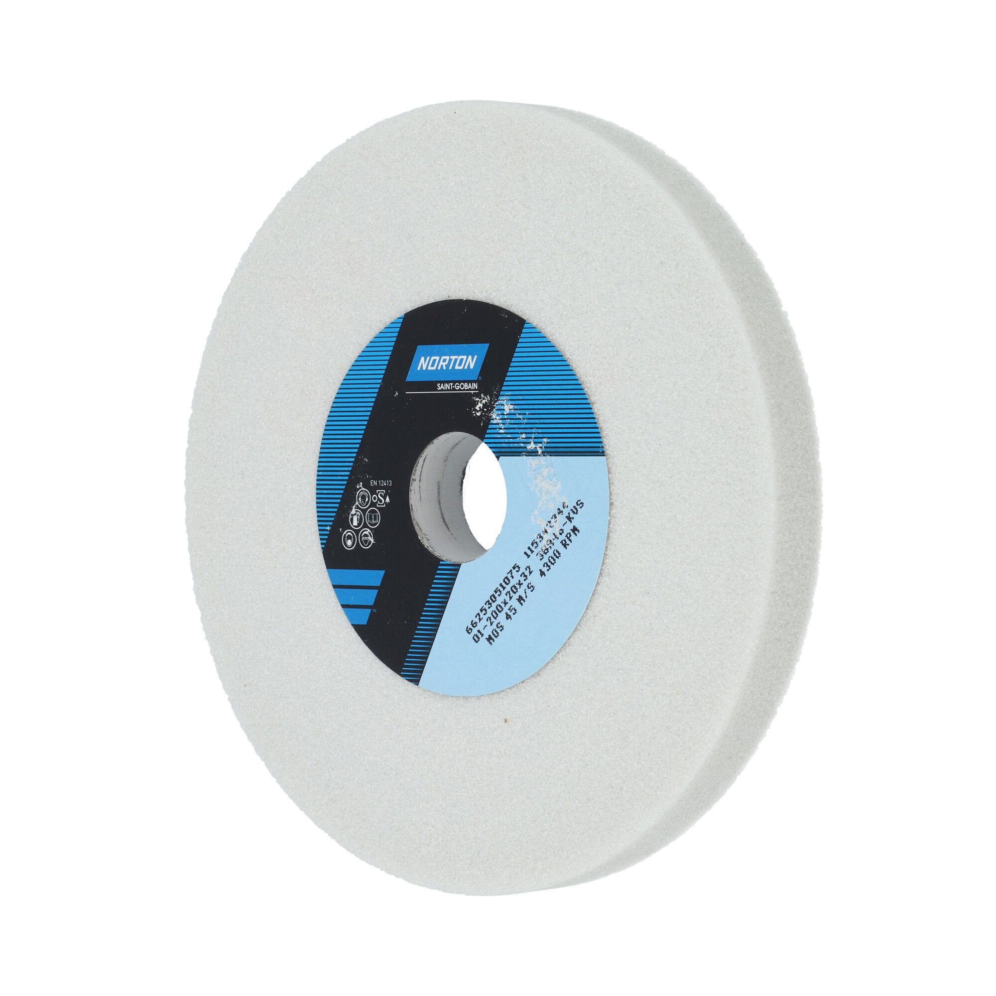 Norton Egyenes köszörűkorong Ø200x20x32 mm 38A 46 K VS, 2 db/csomag termék fő termékképe