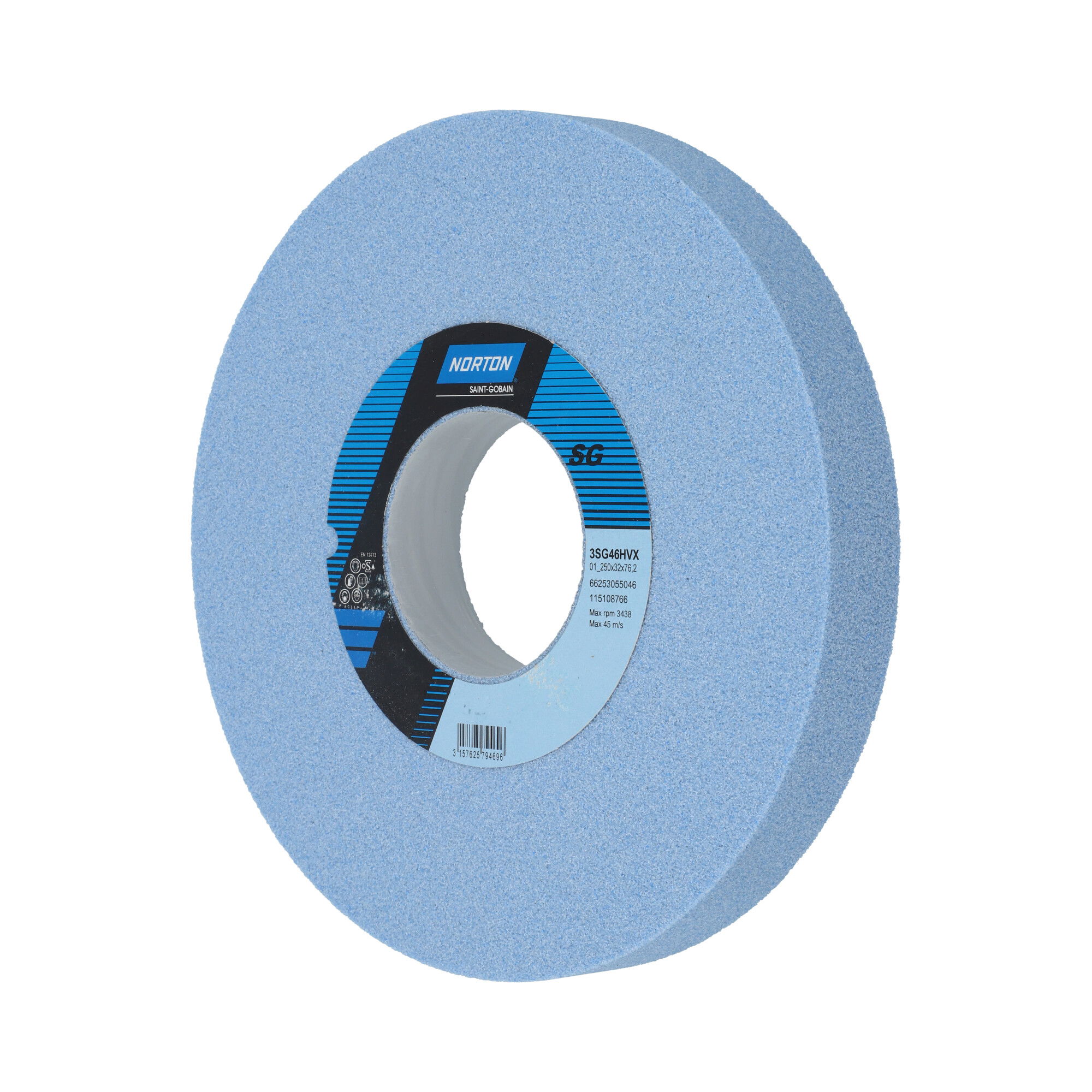 Norton Egyenes köszörűkorong Ø250x32x76,2 mm SGB 46 H10 VXP, 4 db/csomag termék fő termékképe