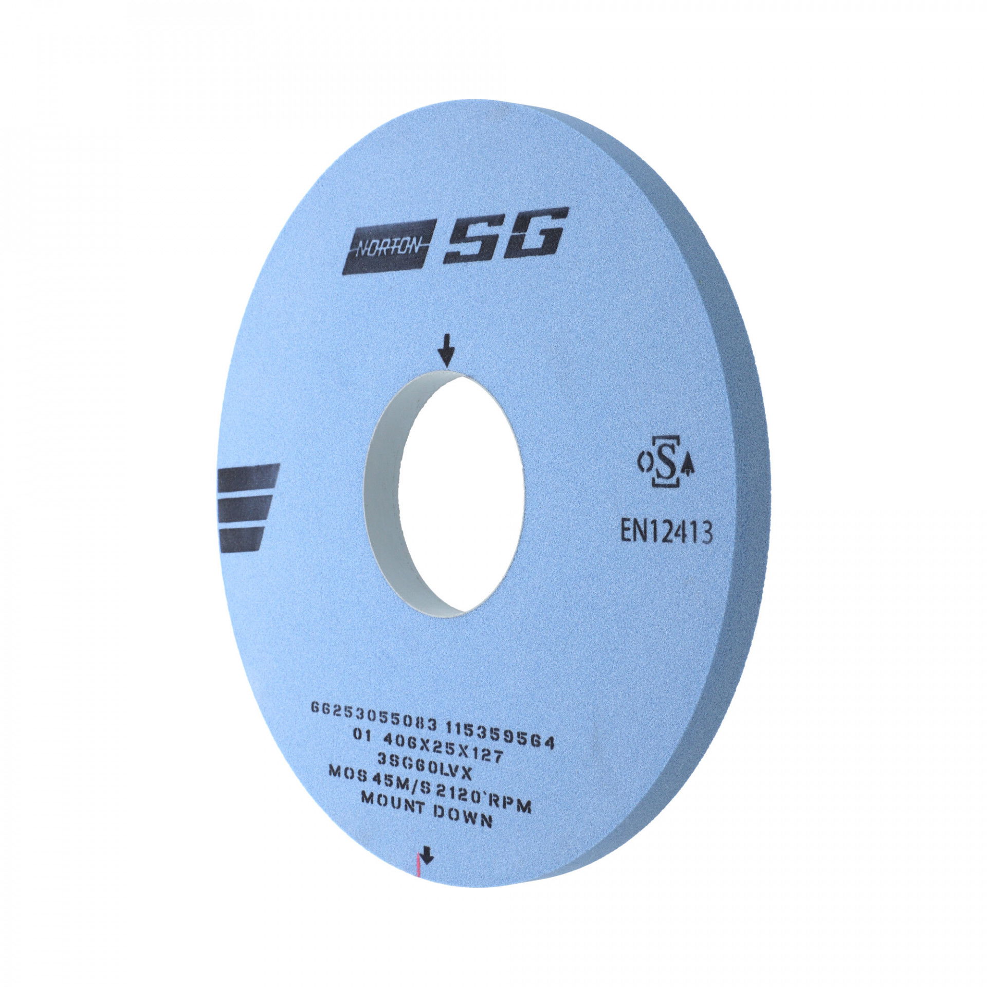Norton Egyenes Köszörűkorong Ø406x25x127 mm 3SG 60 L VX, 4 db/csomag termék fő termékképe