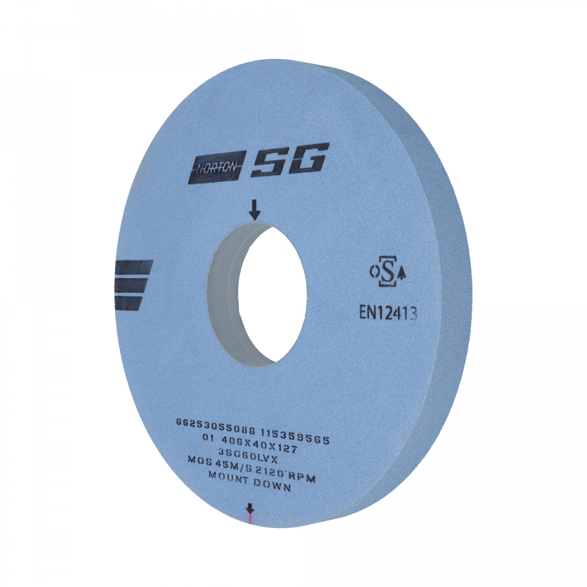 Norton Egyenes Köszörűkorong Ø406x40x127 mm 3SG 60 L VX, 3 db/csomag termék fő termékképe