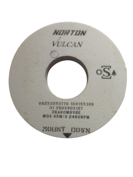 Norton Egyenes köszörűkorong Ø350x40x127 mm 38A 60 M VBE termék fő termékképe