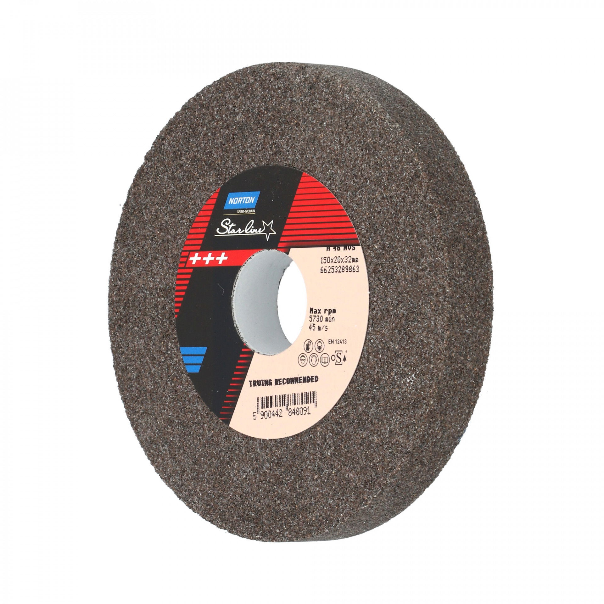 Norton Starline Alumínium-oxid köszörűkorong Ø150x20x32 mm A 46 N VS, 2 db/csomag termék fő termékképe