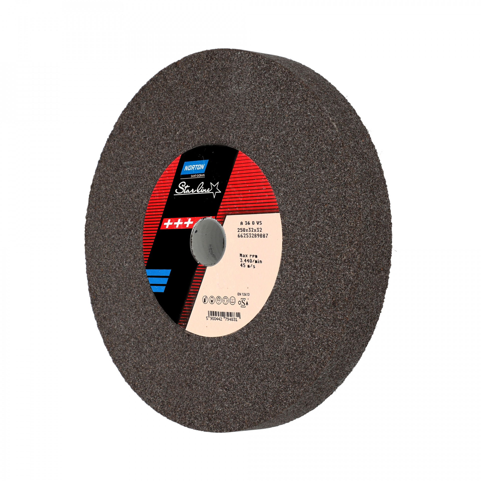 Norton Starline Alumínium-oxid köszörűkorong Ø250x32x32 mm A 36 O VS termék fő termékképe