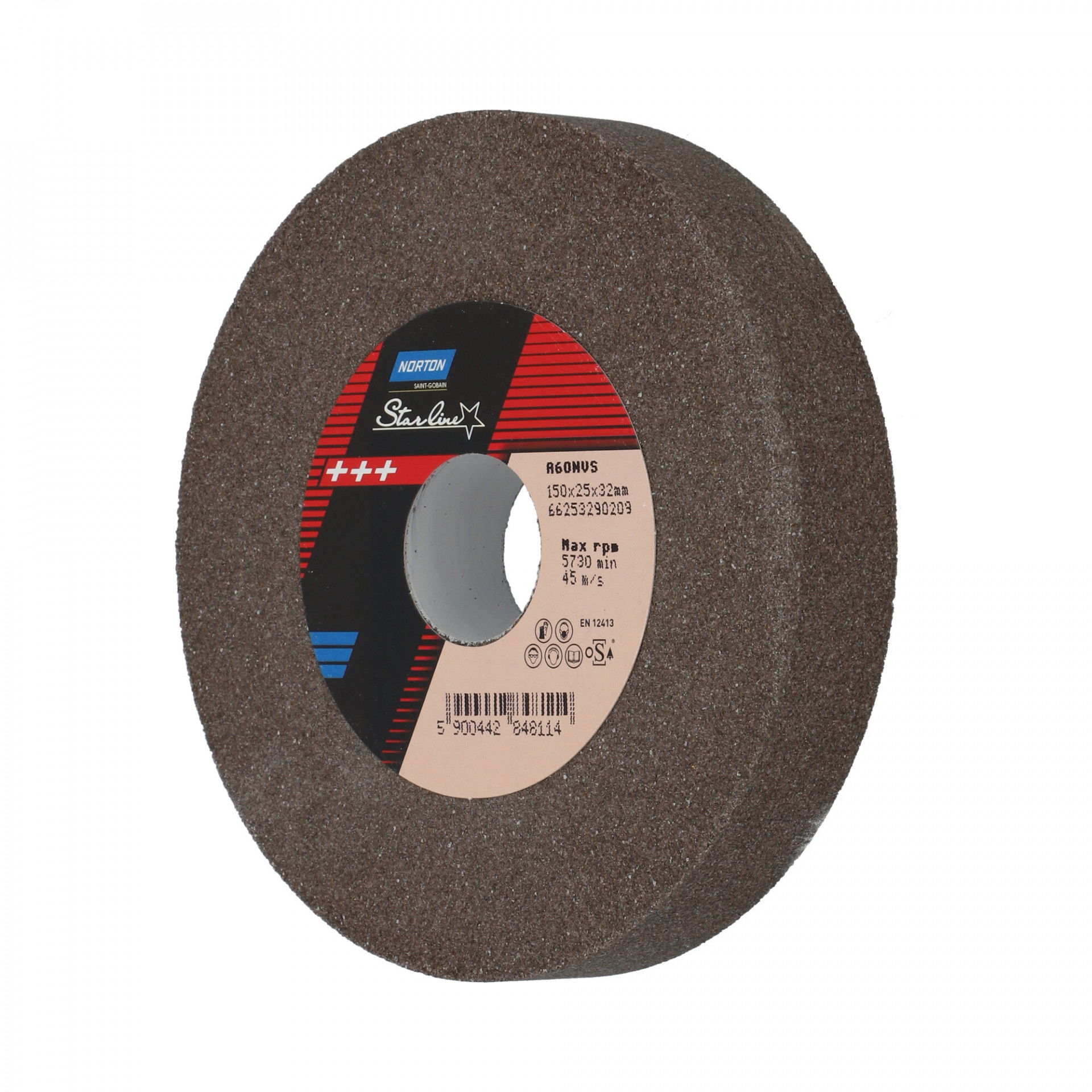 Norton Starline Alumínium-oxid köszörűkorong Ø150x25x32 mm A 60 N VS, 2 db/csomag termék fő termékképe
