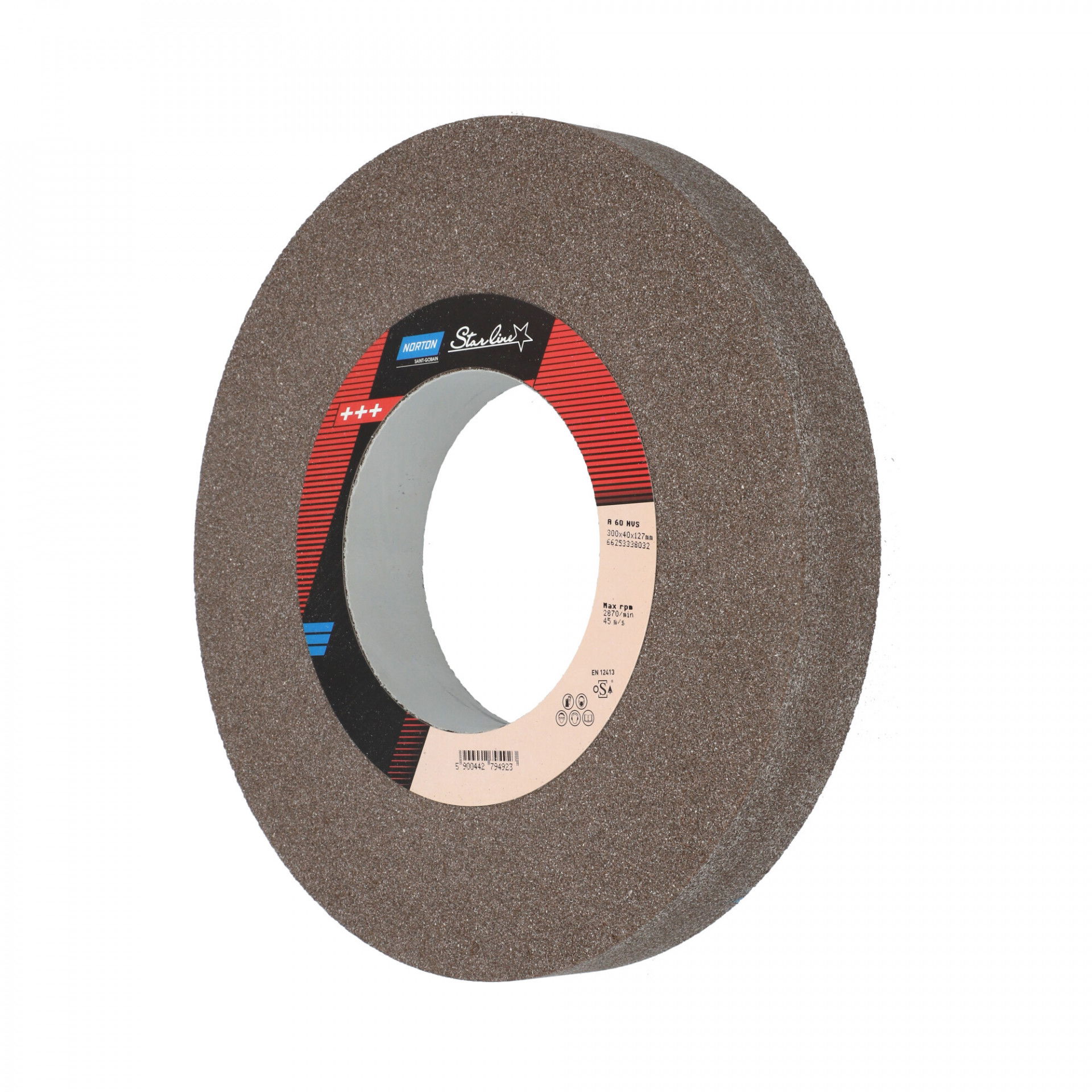 Norton Starline Alumínium-oxid köszörűkorong Ø300x40x127 mm A 36 O VS termék fő termékképe