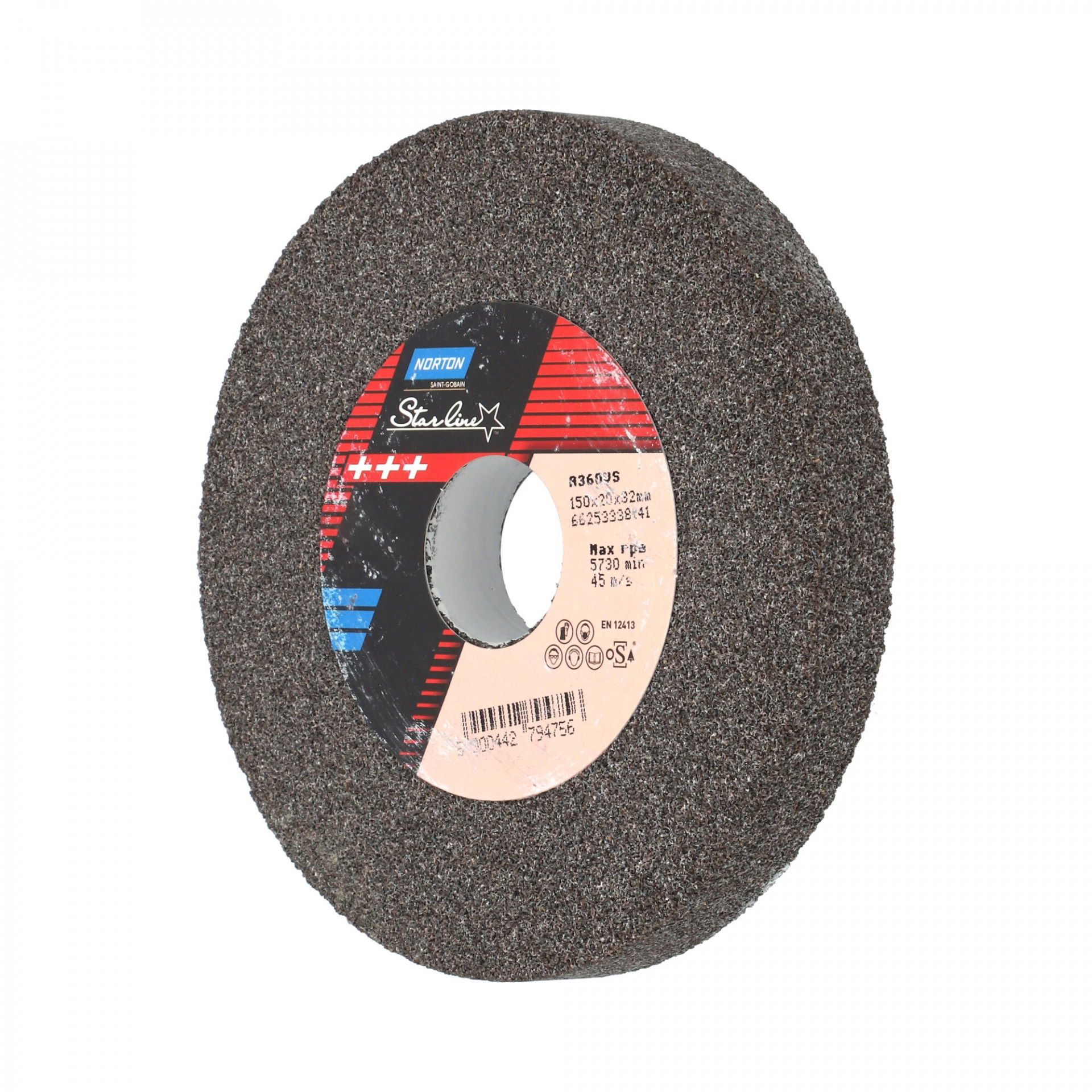 Norton Starline Alumínium-oxid köszörűkorong Ø150x20x32 mm A 36 O VS, 2 db/csomag termék fő termékképe