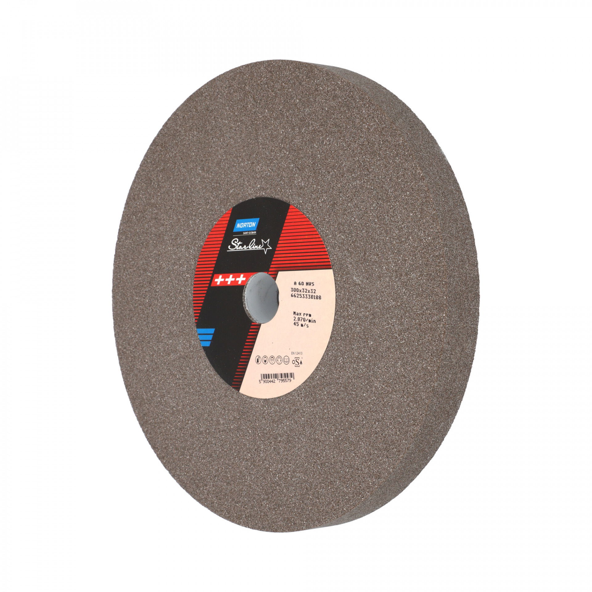 Norton Starline Alumínium-oxid köszörűkorong Ø300x32x32 mm A 60 N VS termék fő termékképe