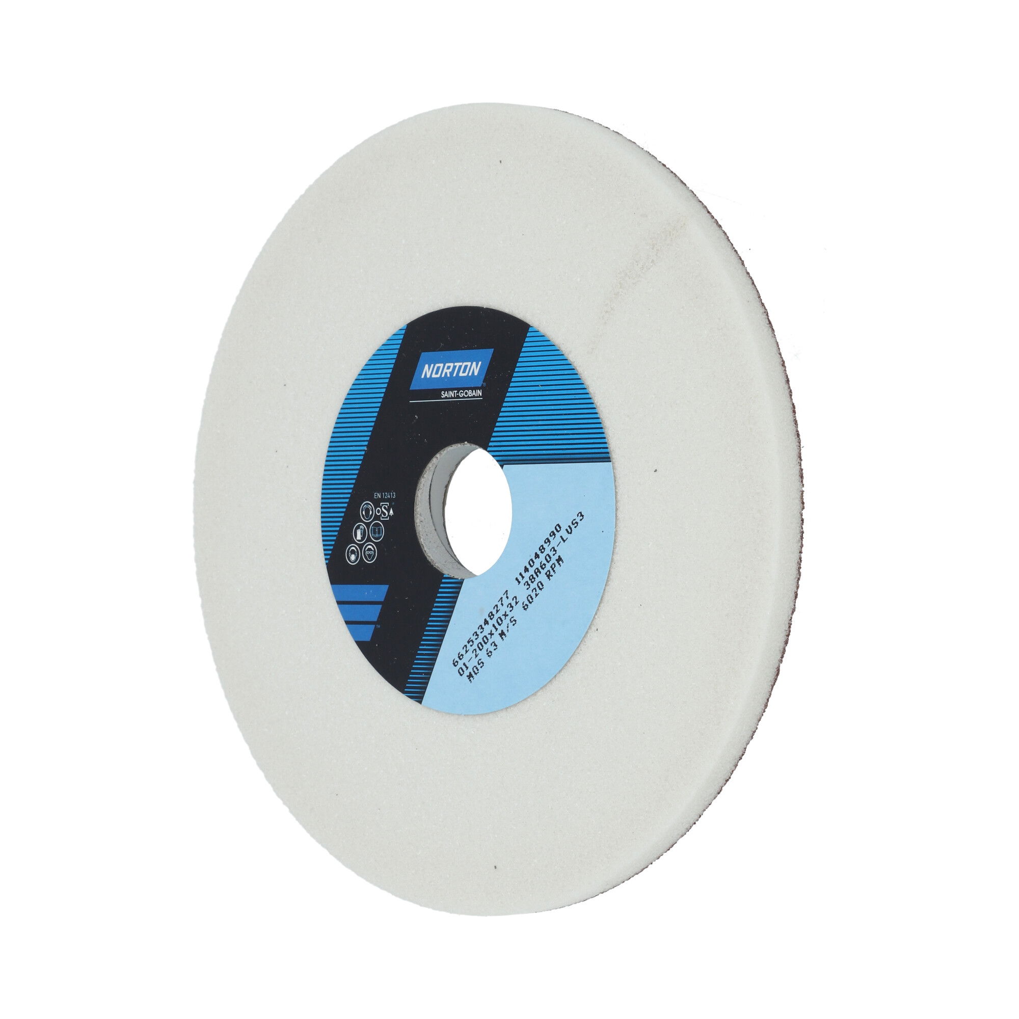 Norton Egyenes köszörűkorong Ø200x10x32 mm 38A 60 L VS3 termék fő termékképe