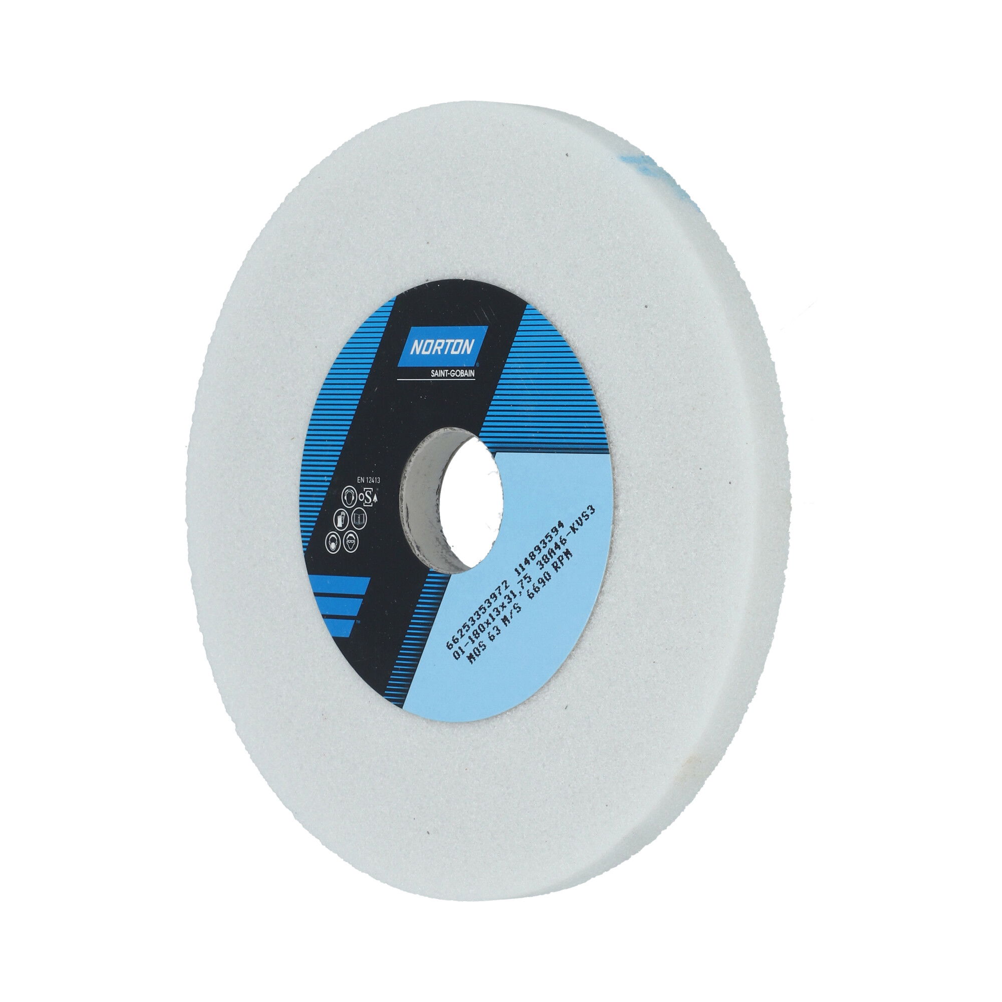 Norton Egyenes köszörűkorong Ø180x13x31,75 mm 38A 46 K VS3 termék fő termékképe