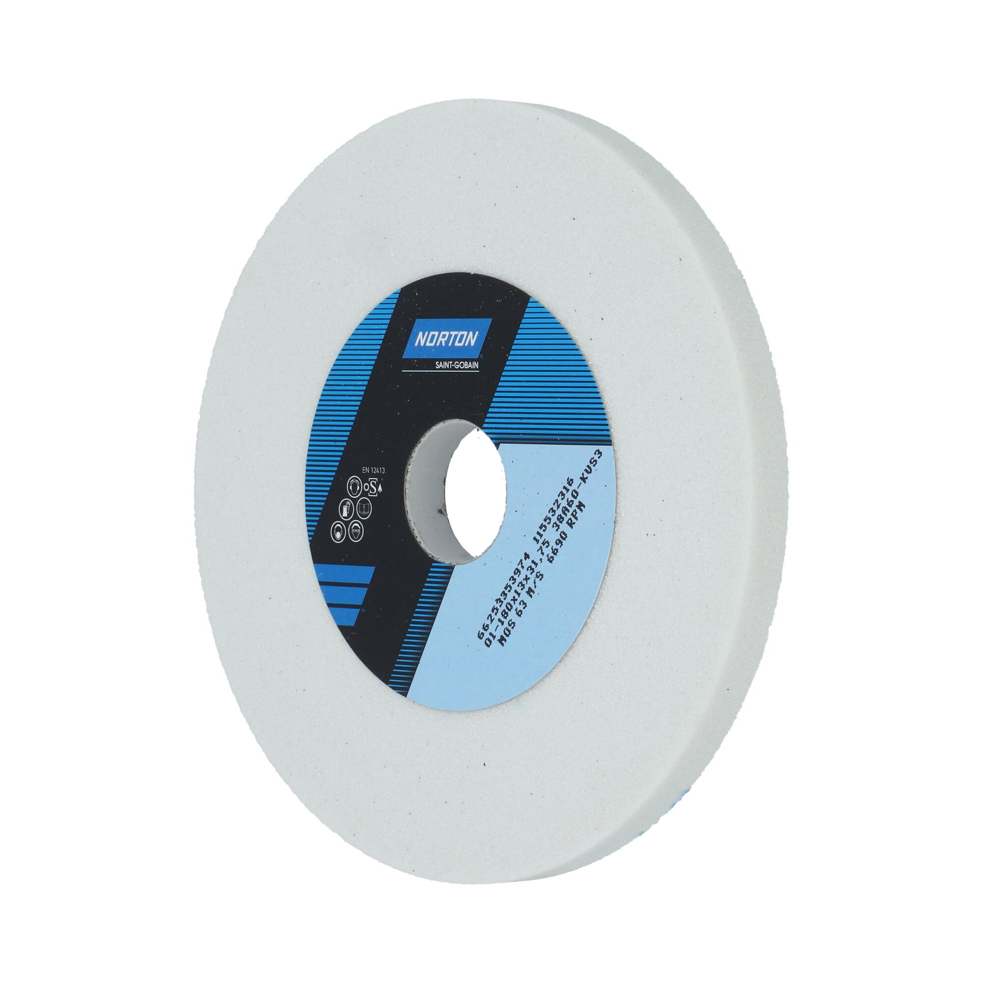 Norton Egyenes köszörűkorong Ø180x13x31,75 mm 38A 60 K VS3 termék fő termékképe