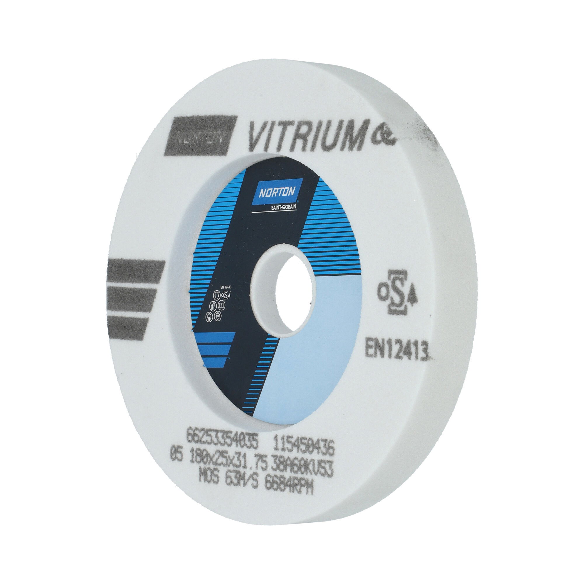 Norton Egyoldalt süllyesztett köszörűkorong  Ø180x25x31,75 mm 38A 60 K VS3 termék fő termékképe