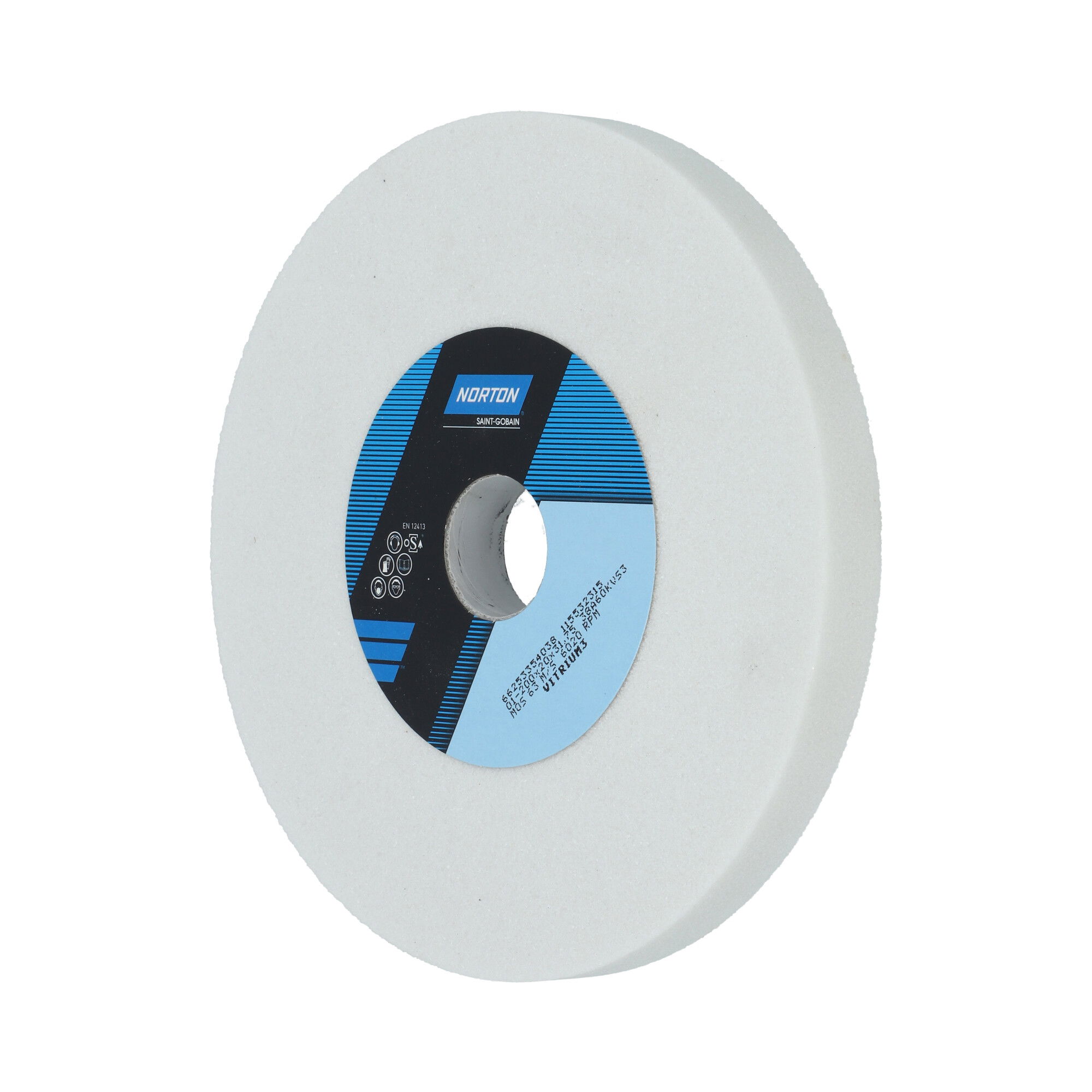 Norton Egyenes köszörűkorong Ø200x20x31,75 mm 38A 60 K VS3, 10 db/csomag termék fő termékképe