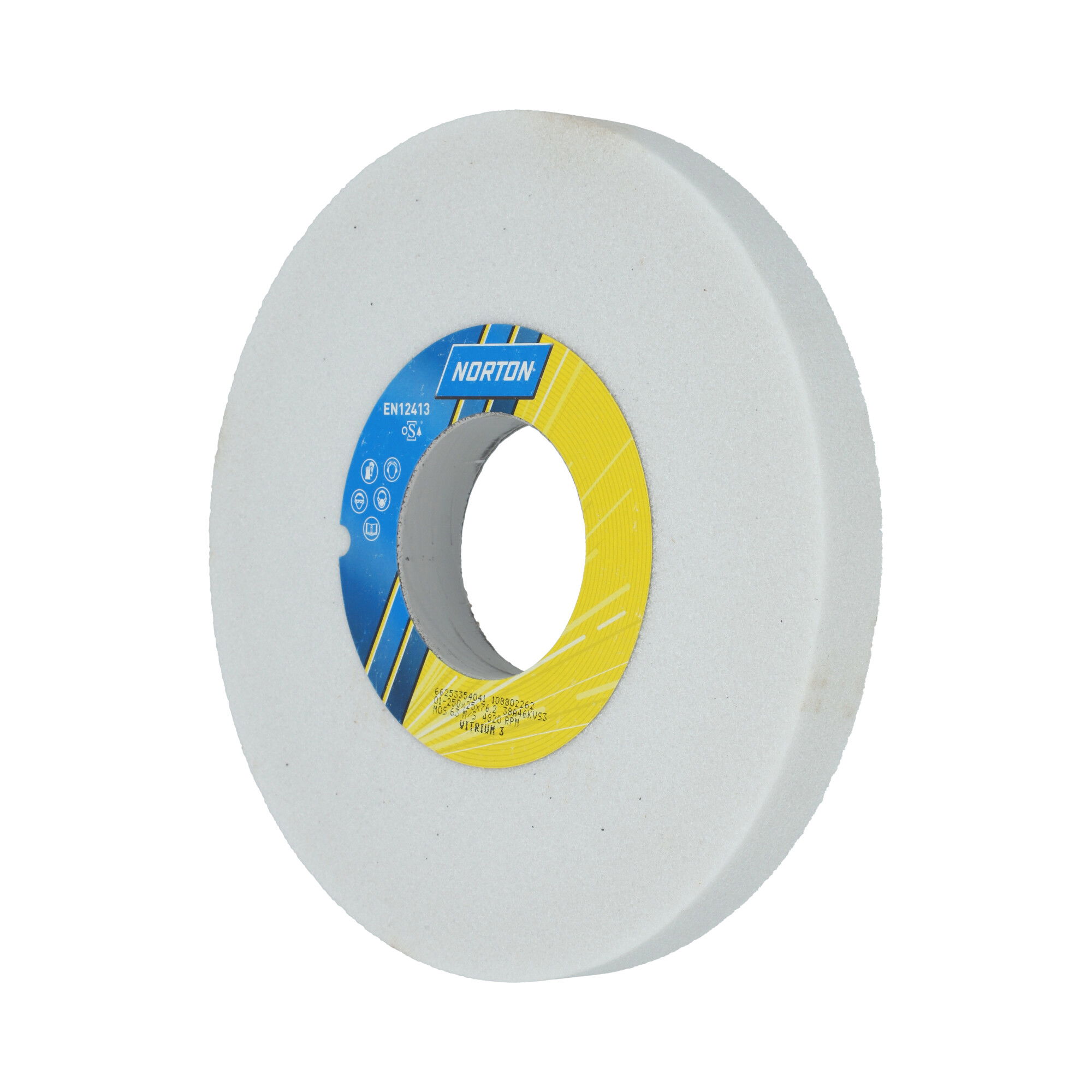 Norton Egyenes köszörűkorong Ø250x25x76,2 mm 38A 46 K VS3 termék fő termékképe
